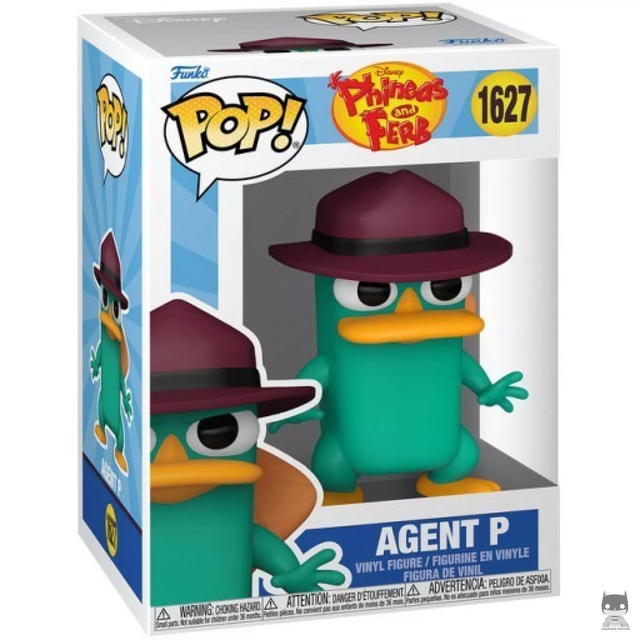 Figura Funko Pop! Agente Perry en su caja