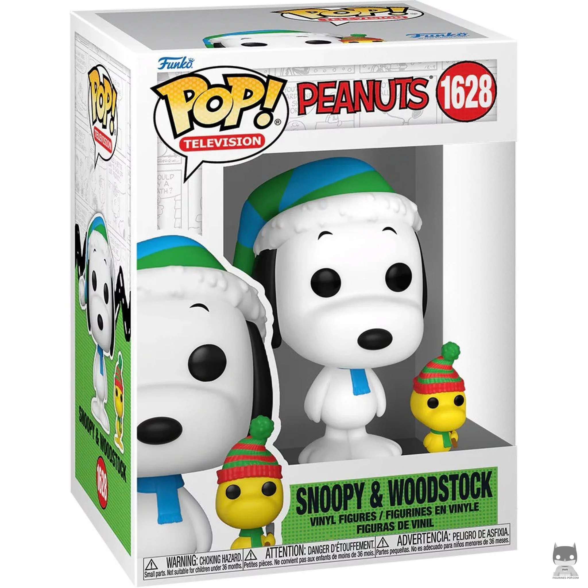Figura Funko Pop! Snoopy & Woodstock en su caja