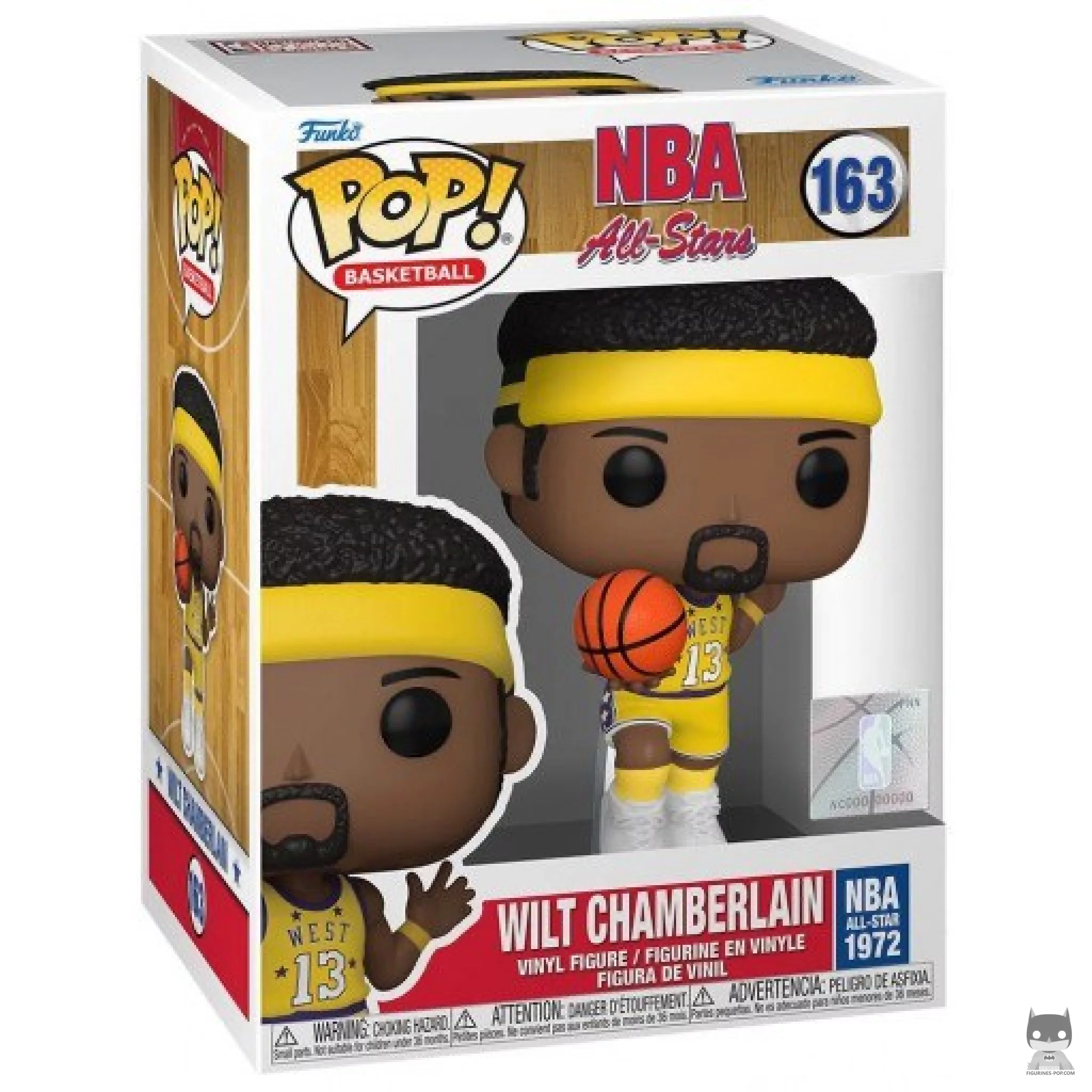 Figura Funko Pop! Wilt Chamberlain en su caja