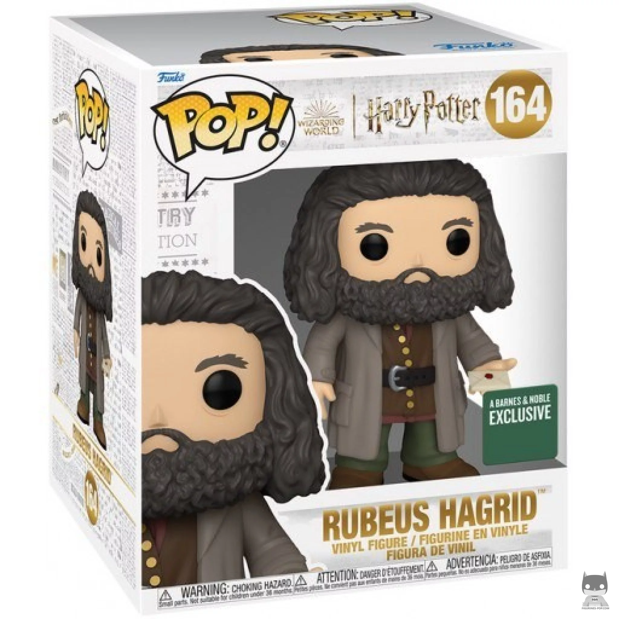 Figura Funko Pop! Rubeus Hagrid con la carta (Supersized) en su caja