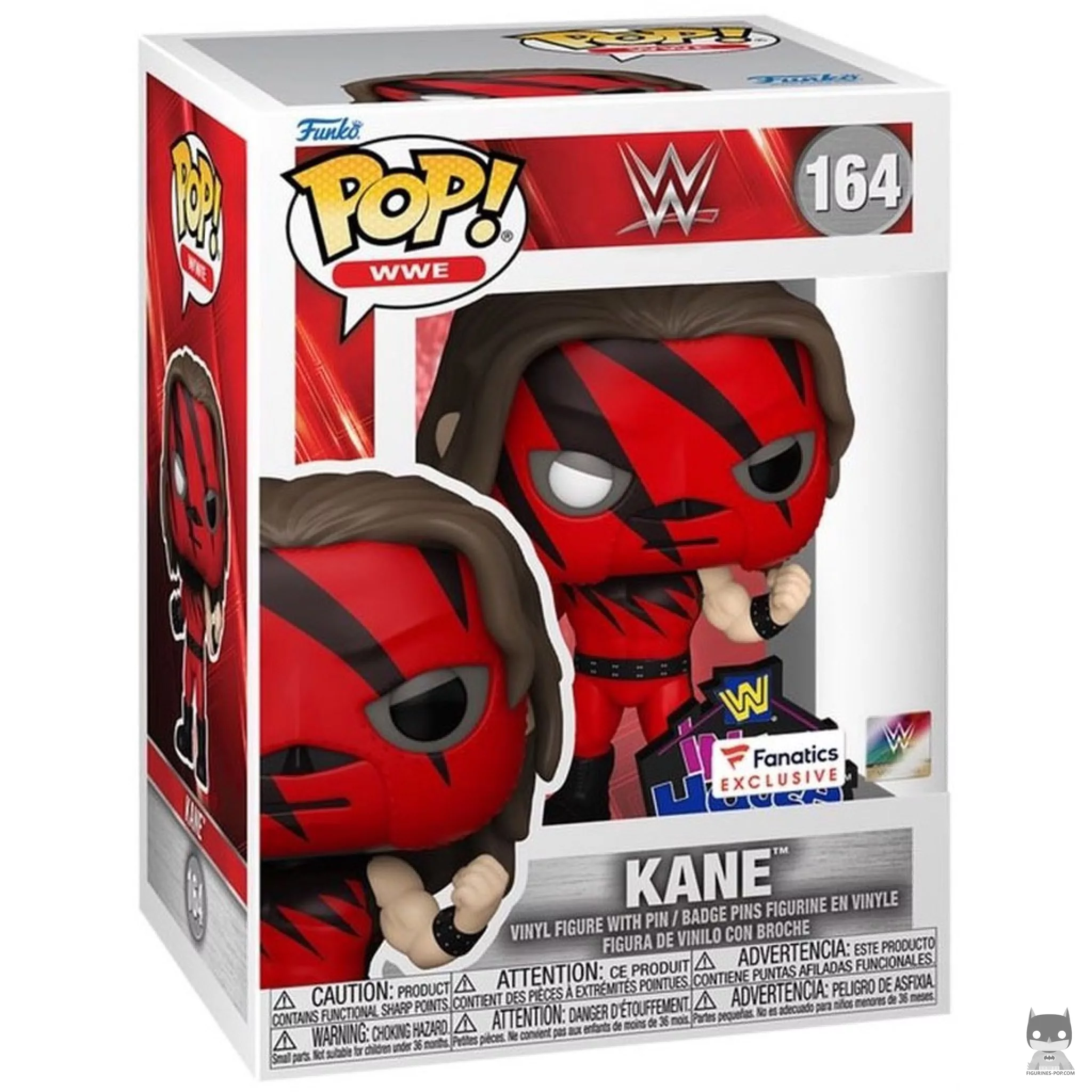 Figura Funko Pop! Kane con pin de In Your House en su caja