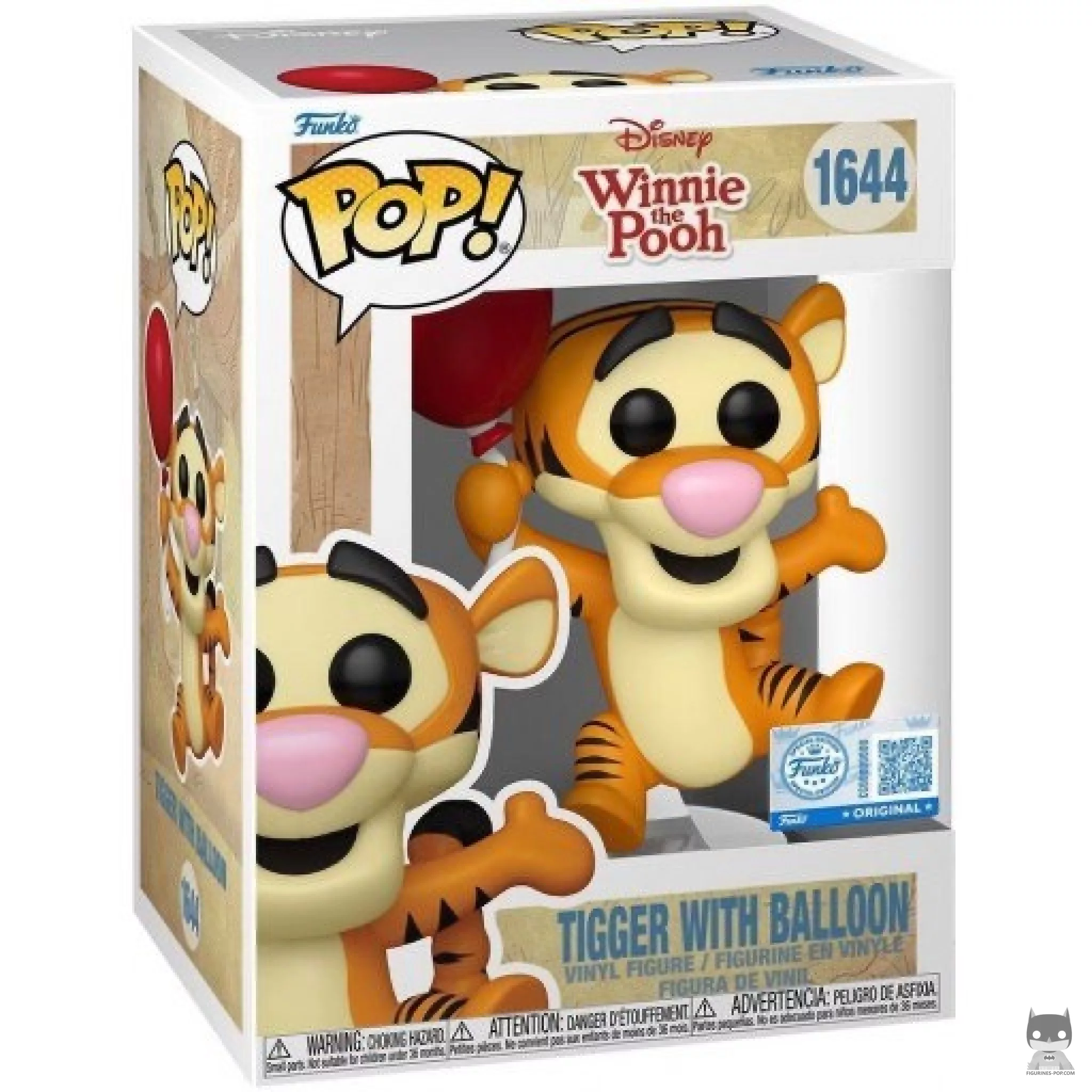 Figura Funko Pop! Tigger con globo en su caja
