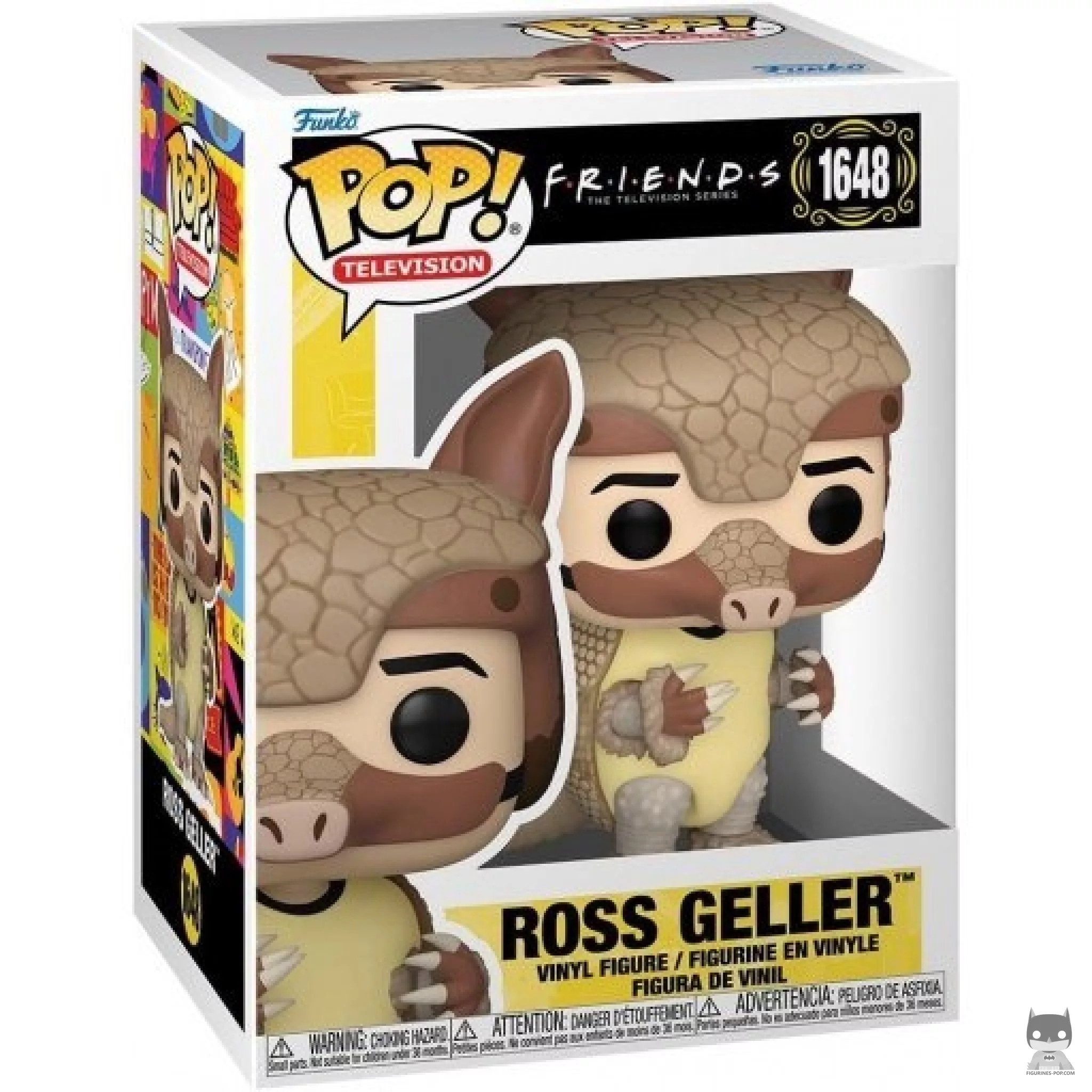 Figura Funko Pop! Ross Geller (Disfraz de armadillo) en su caja