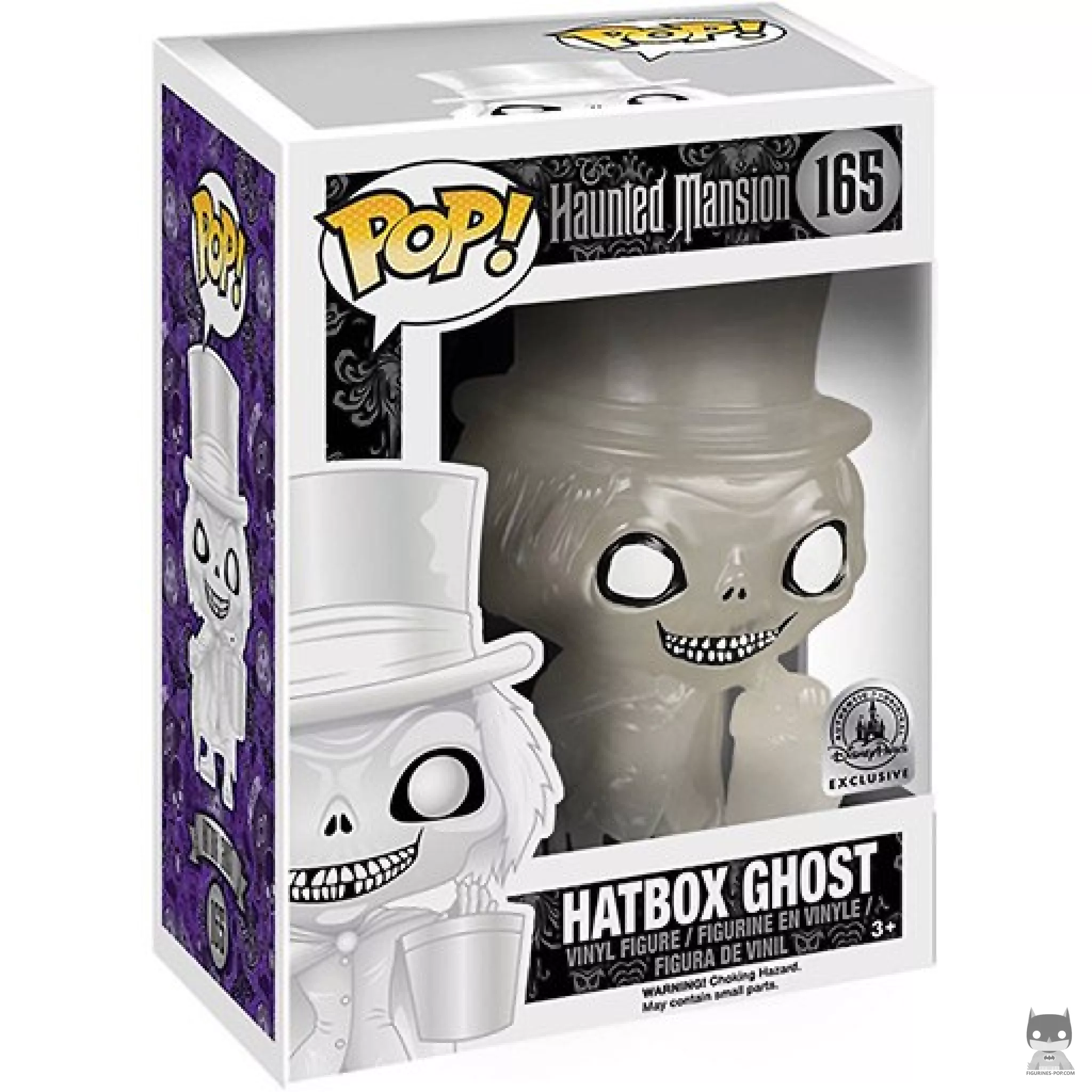 Figura Funko Pop! Hatbox Ghost (Blanco) en su caja