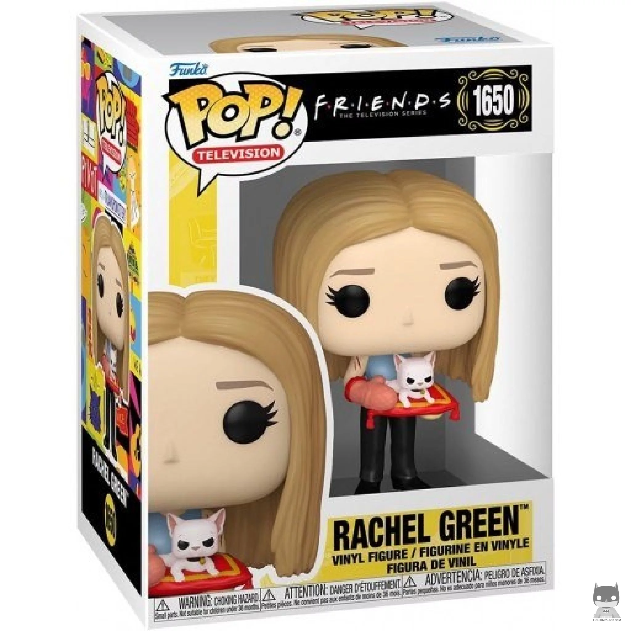 Figura Funko Pop! Rachel Green (con Mrs. Whiskerson) en su caja