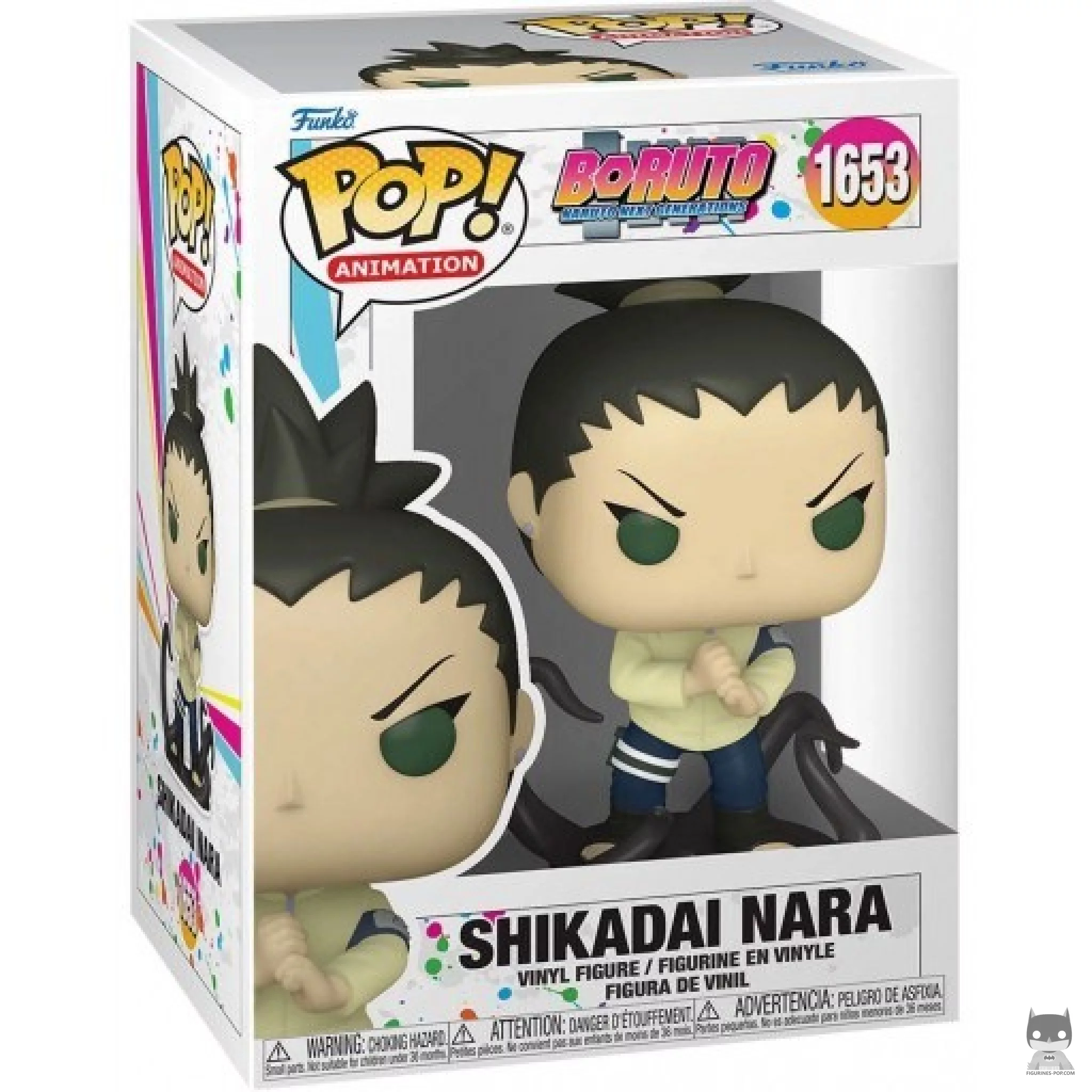 Figura Funko Pop! Shikadai Nara en su caja