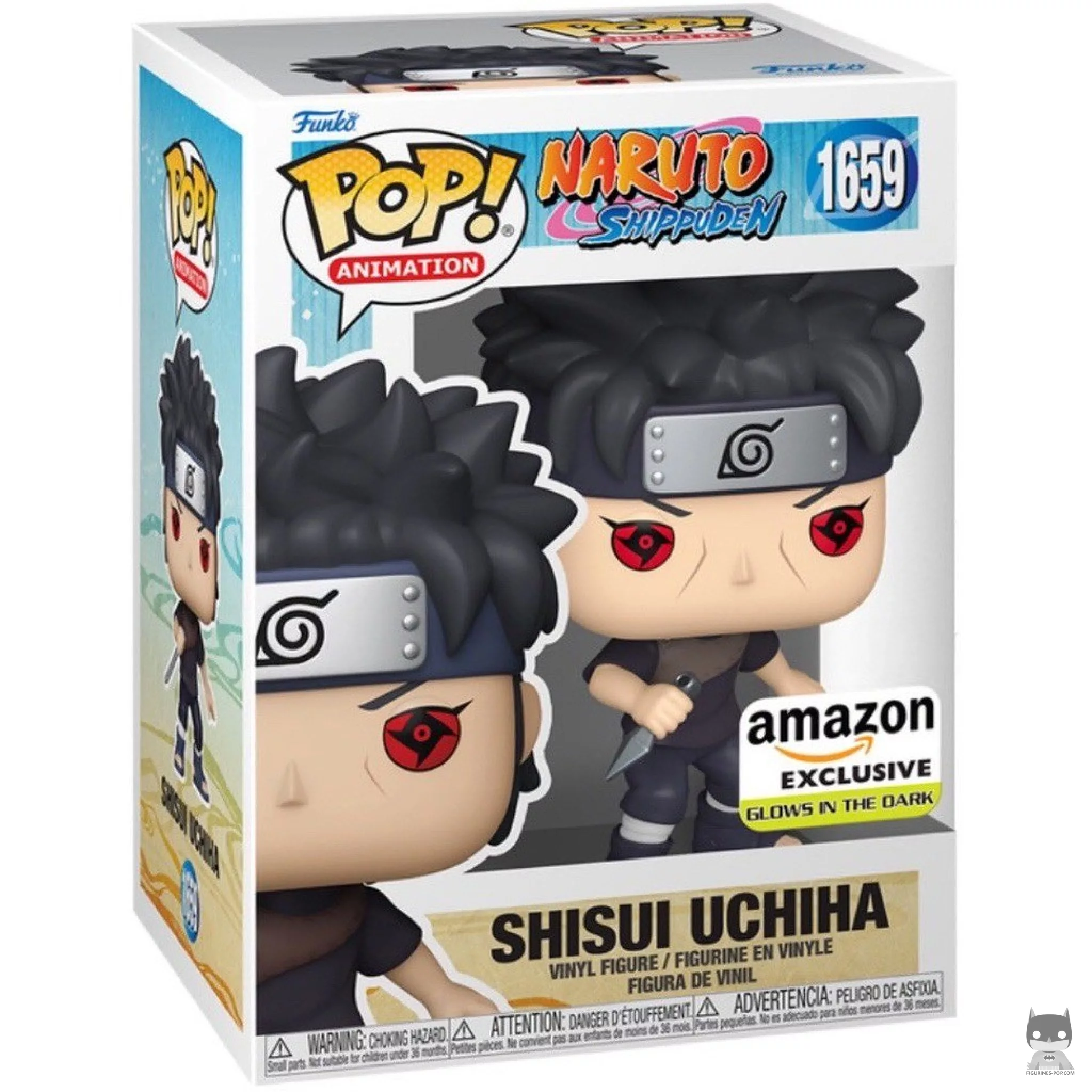 Figura Funko Pop! Shisui Uchiha (Brilla en la oscuridad) en su caja