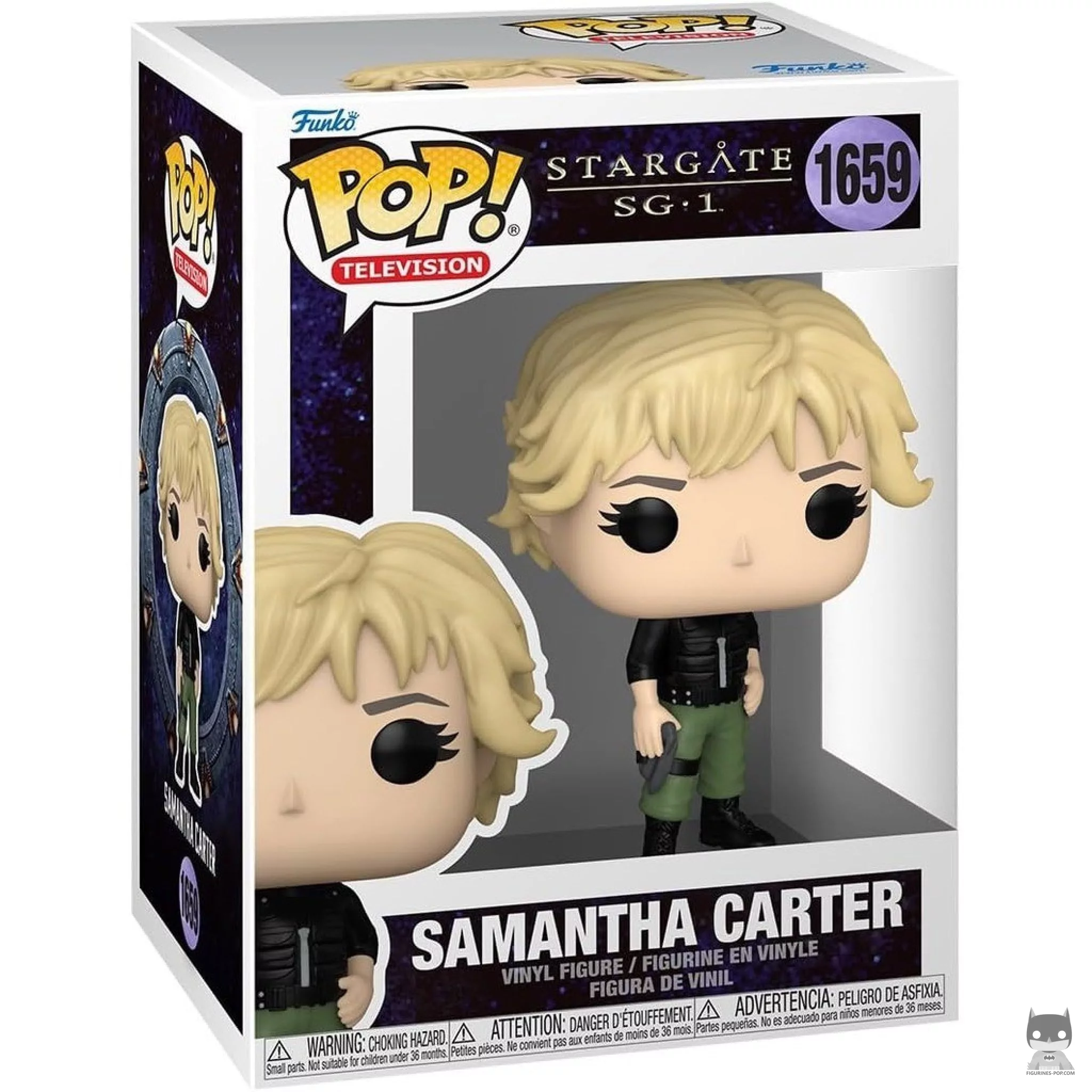 Figura Funko Pop! Samantha Carter en su caja