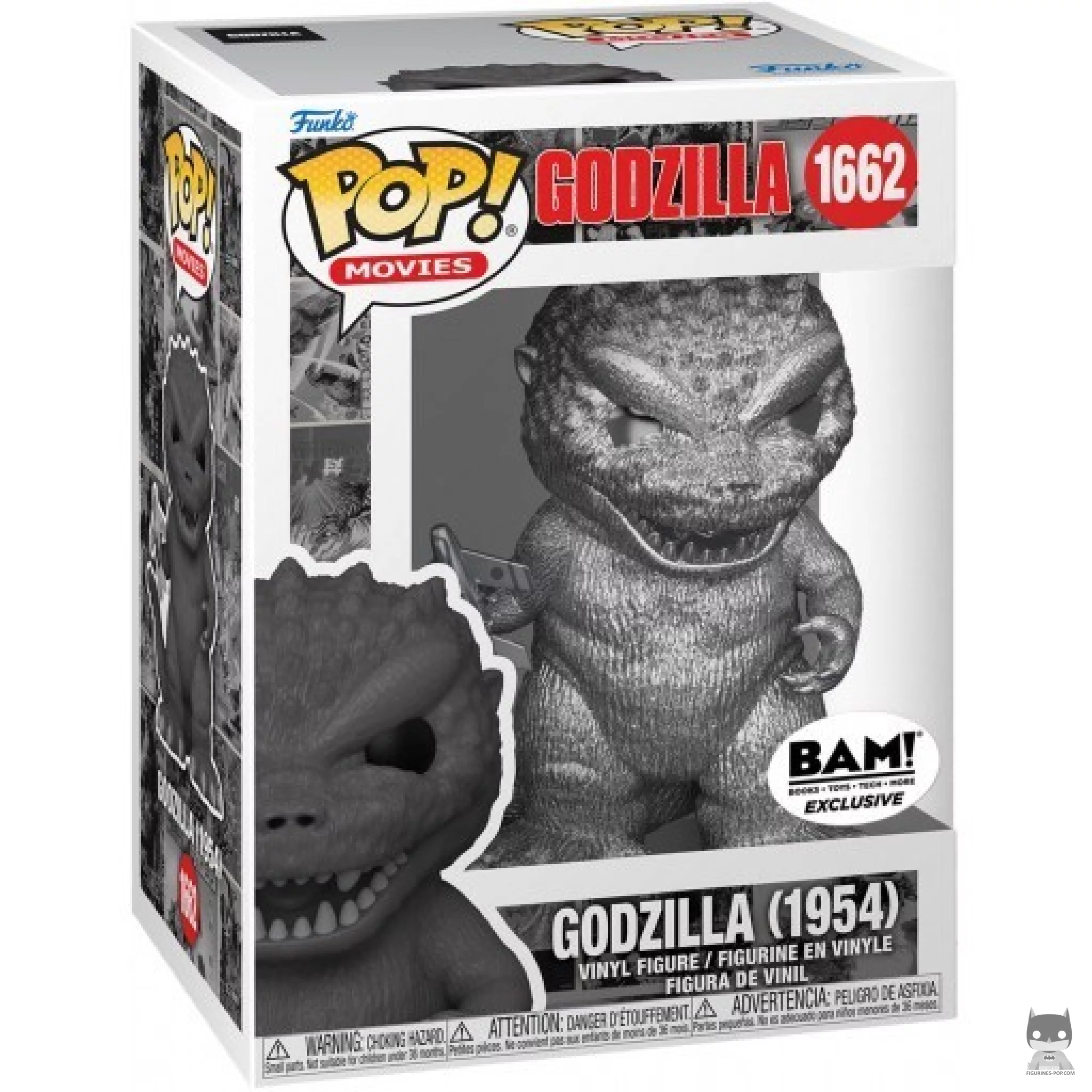 Figura Funko Pop! Godzilla (1954) (Plateado) en su caja