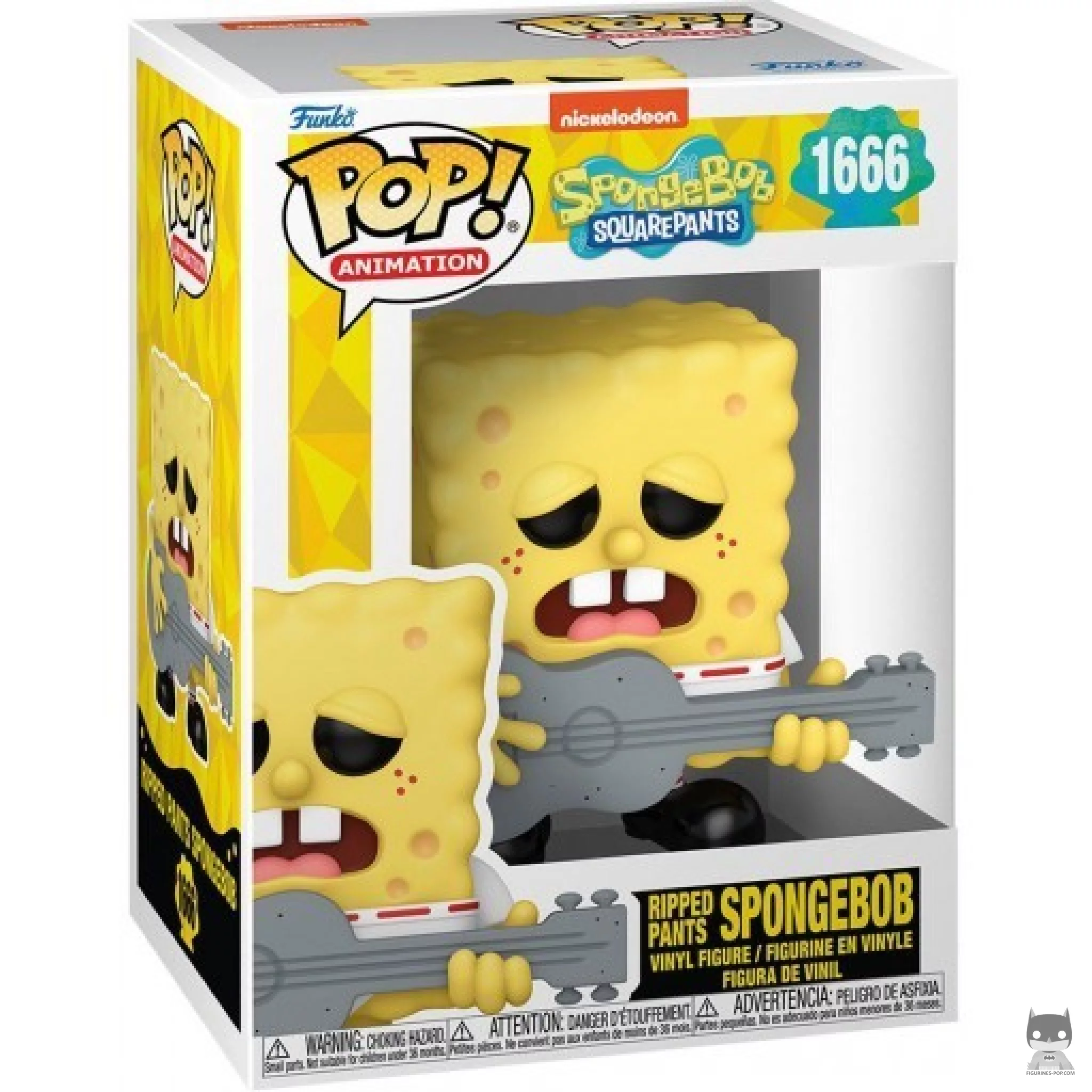 Figura Funko Pop! Bob Esponja pantalones rotos en su caja