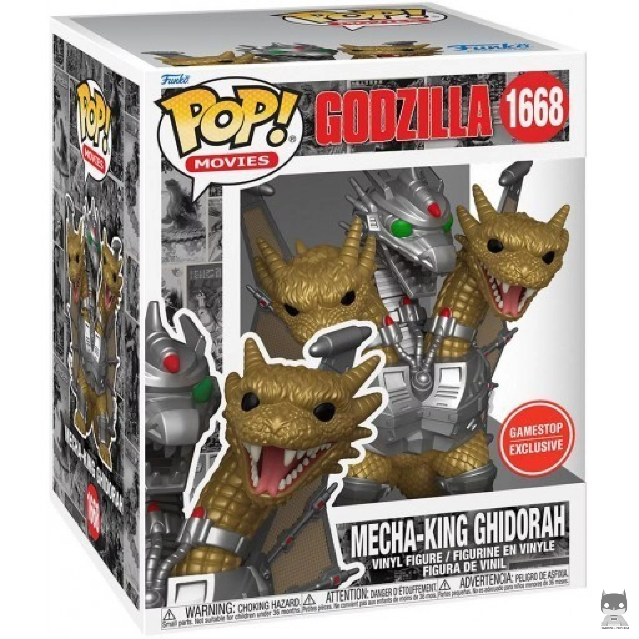 Figura Funko Pop! Mecha-King Ghidorah (Supersized) en su caja