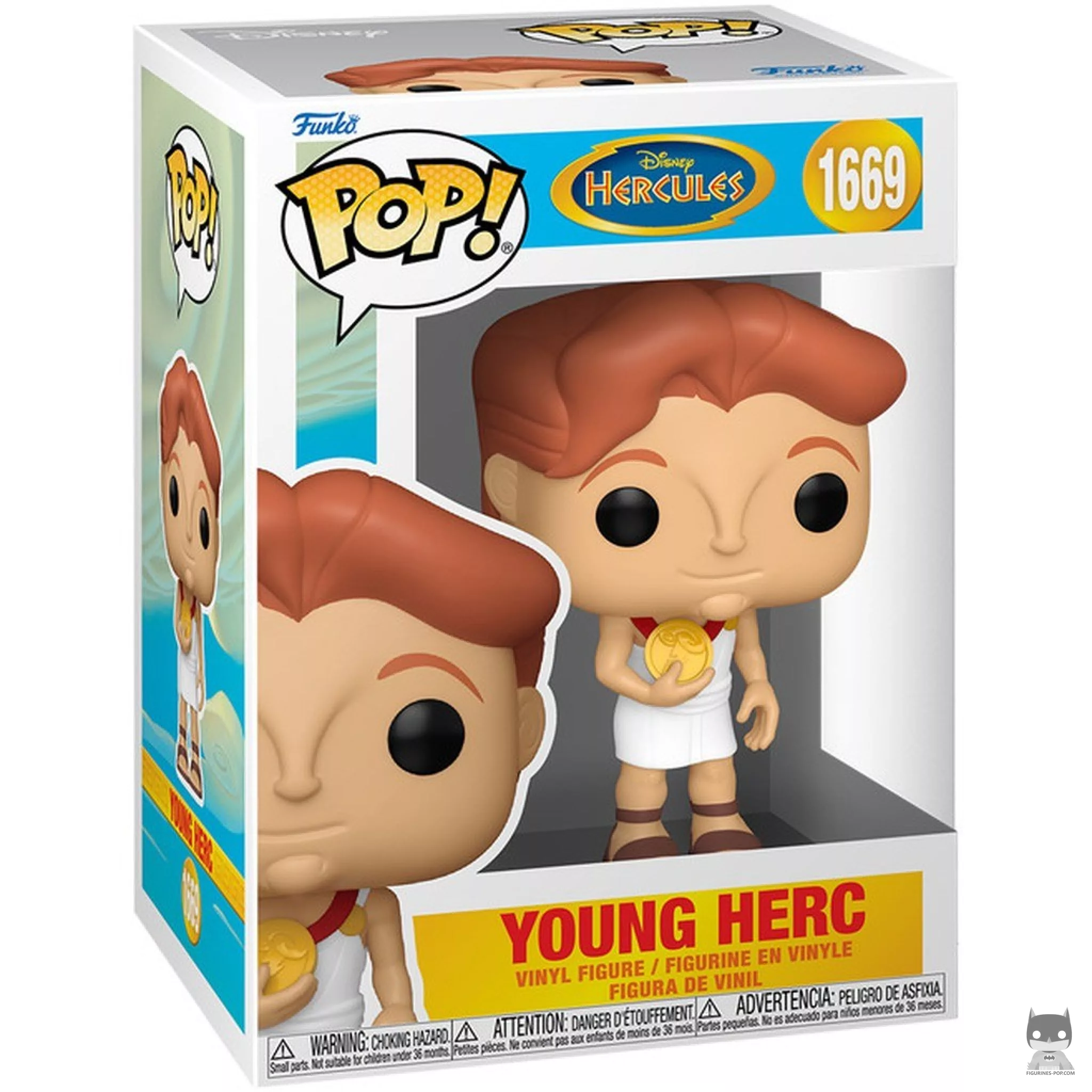 Figura Funko Pop! Hércules joven en su caja