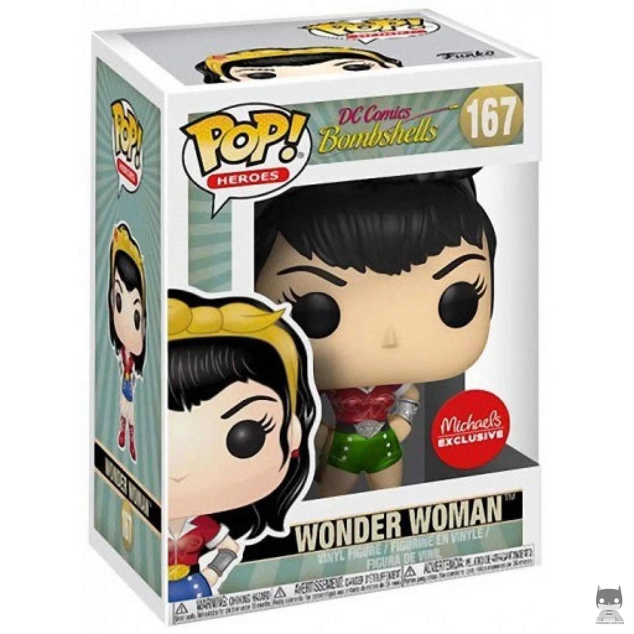 Figura Funko Pop! Wonder Woman (Navidad) en su caja