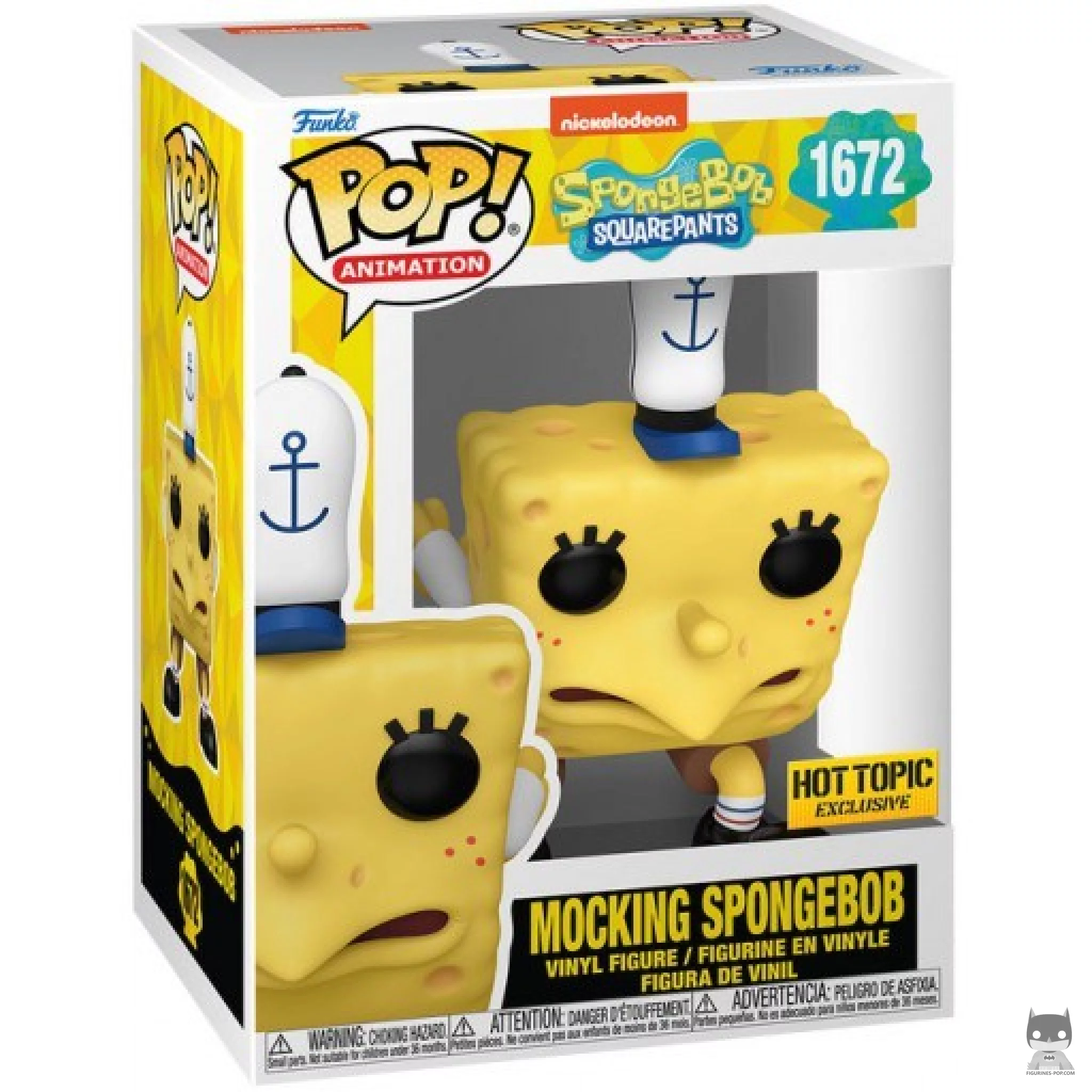 Figura Funko Pop! Bob Esponja burlón en su caja