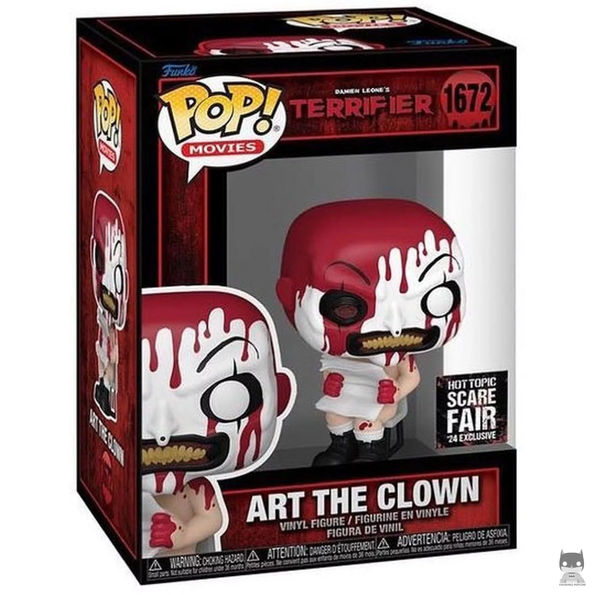 Figura Funko Pop! Art el Payaso (Ensangrentado) en su caja