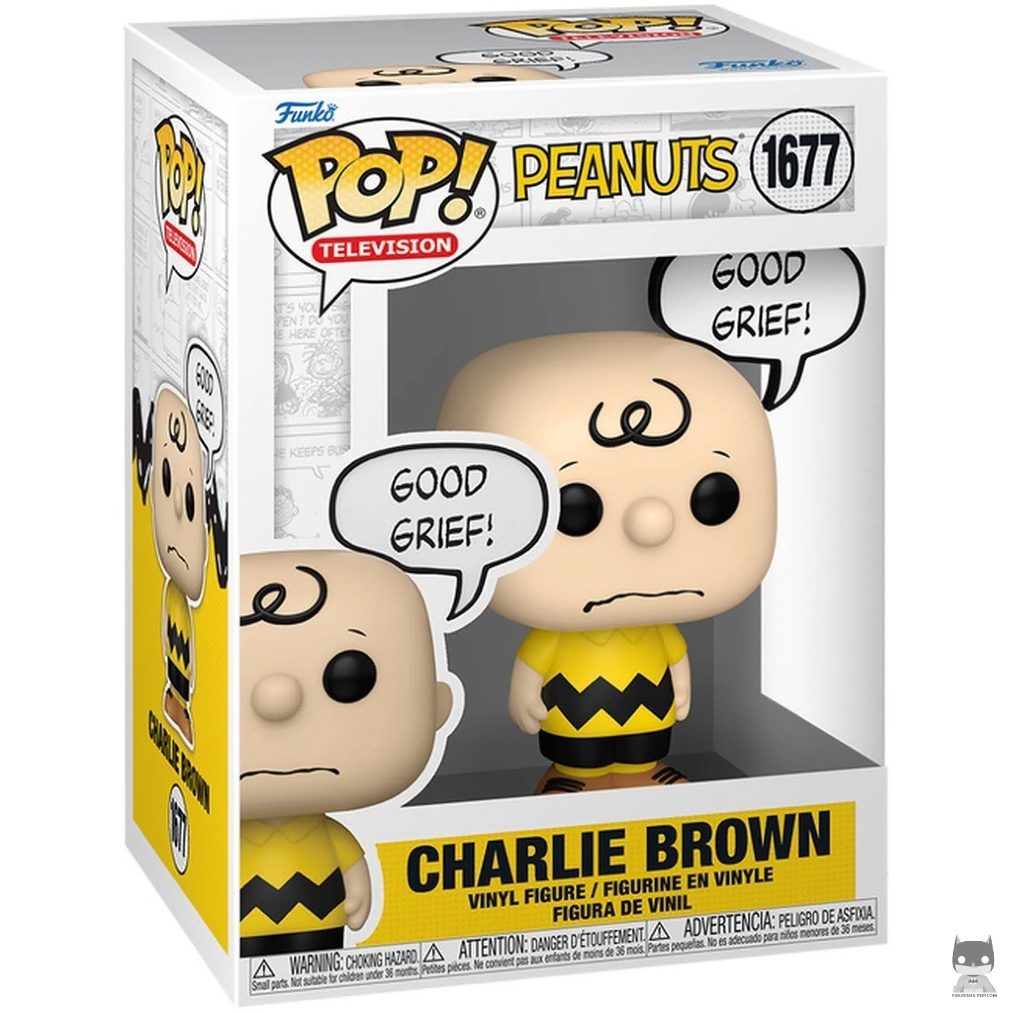 Figura Funko Pop! Charlie Brown en su caja