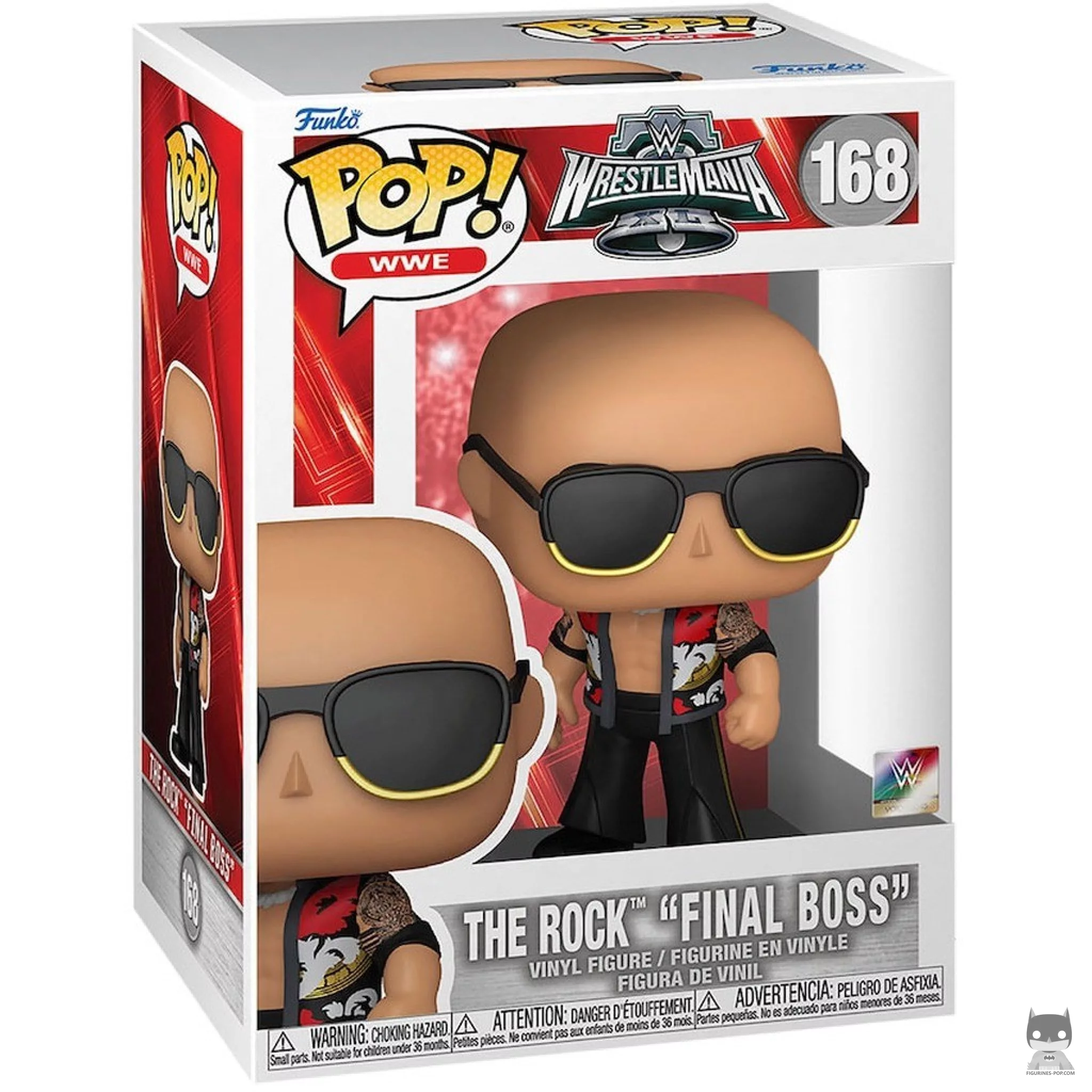 Figura Funko Pop! The Rock (Final Boss) en su caja