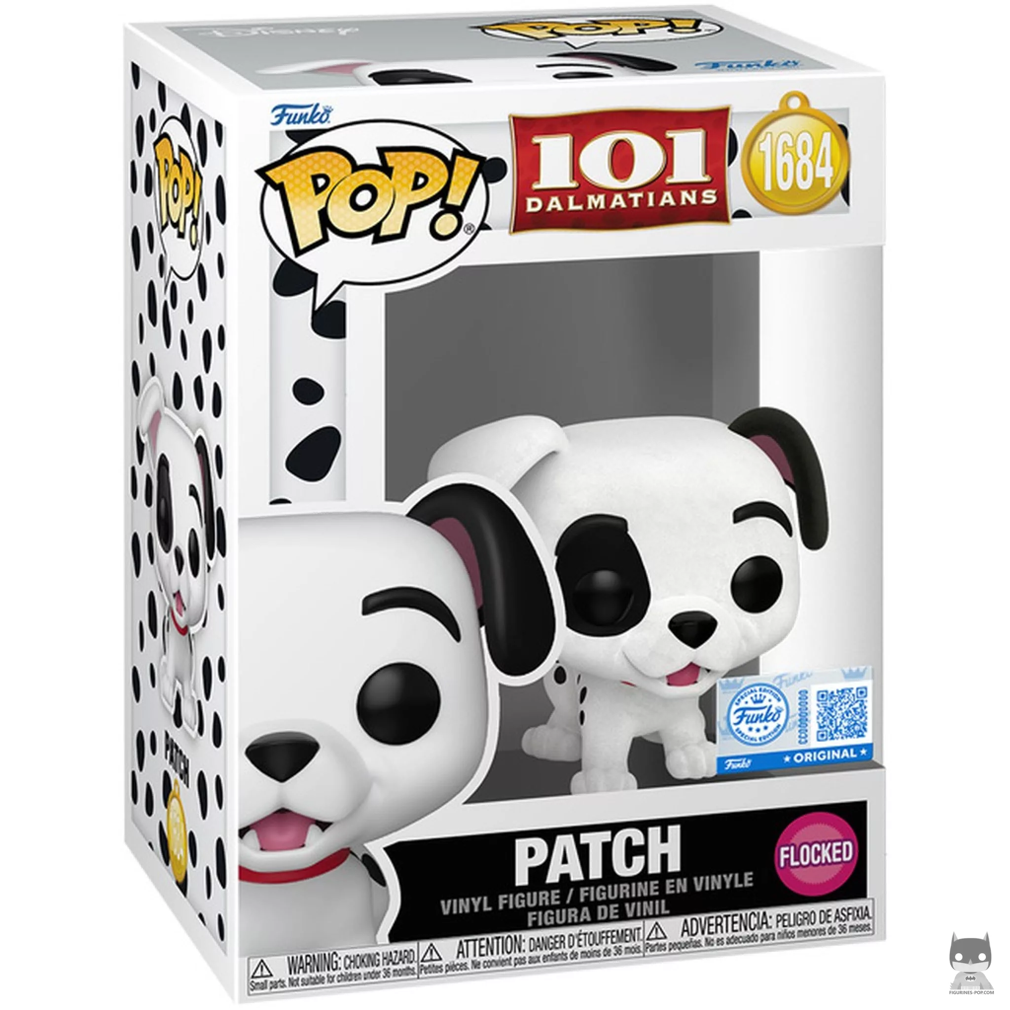 Figura Funko Pop! Patch (Flocado) en su caja