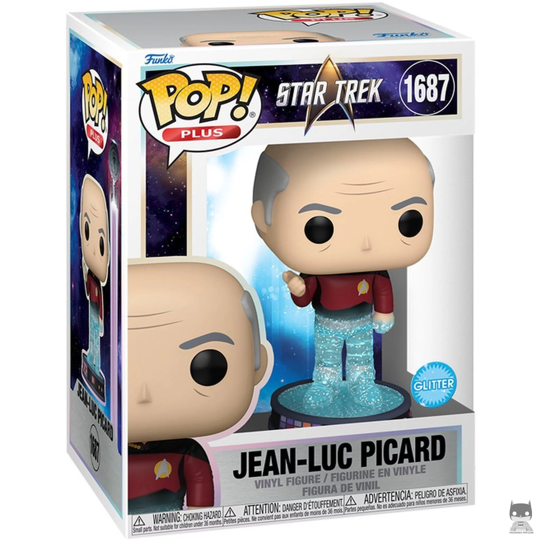 Figura Funko Pop! Jean-Luc Picard (Purpurina) (Star Trek)