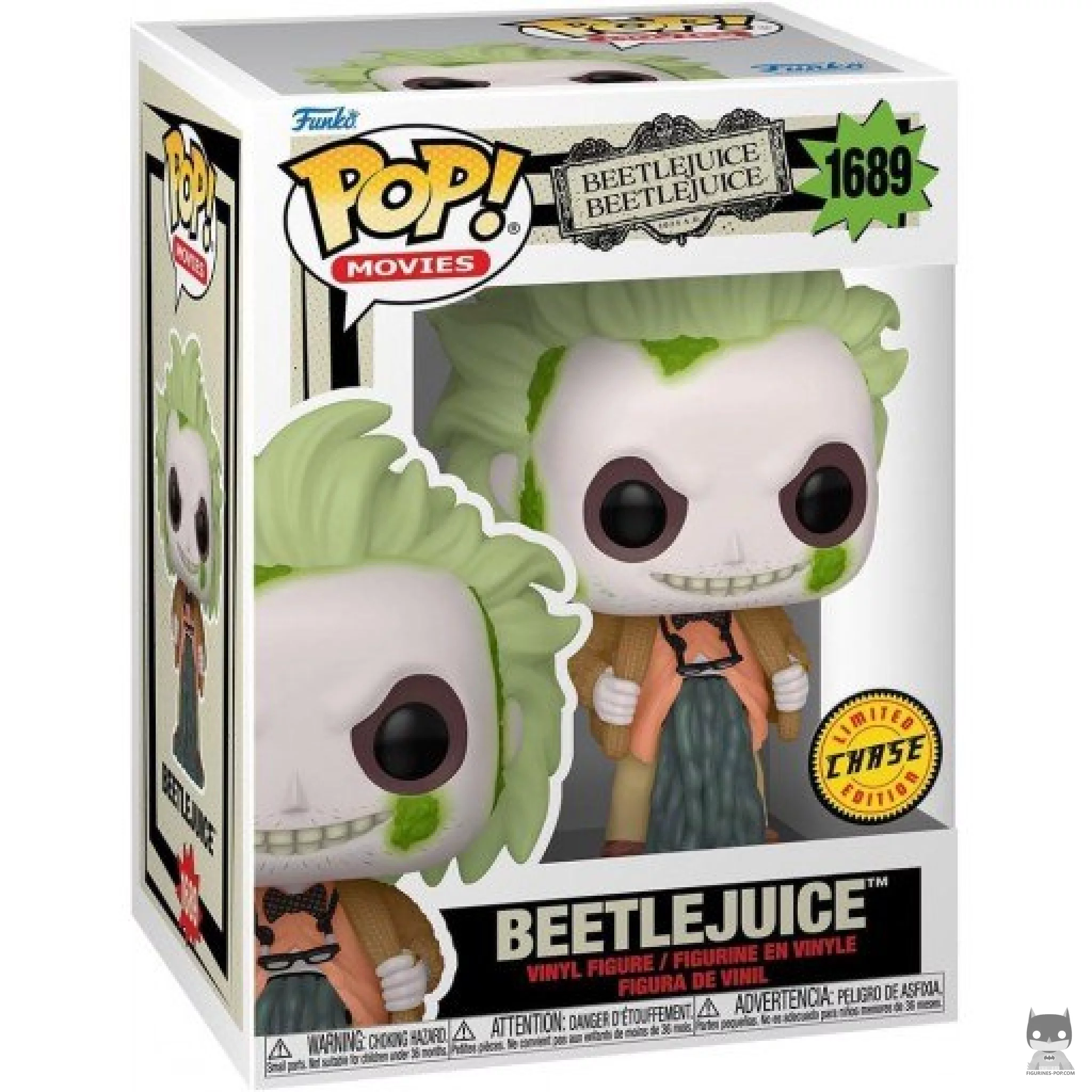 Figura Funko Pop! Beetlejuice (Chase) en su caja