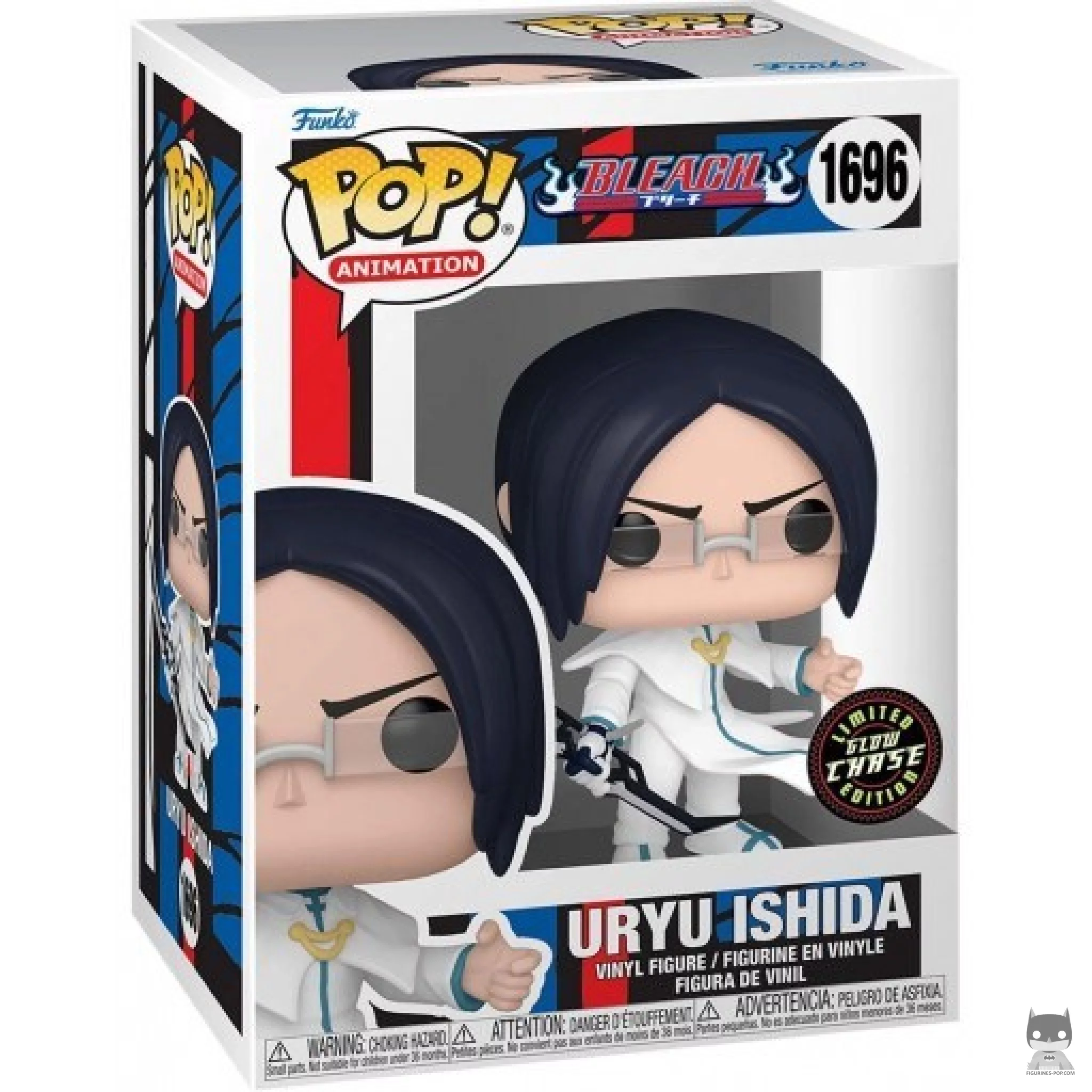 Figura Funko Pop! Uryu Ishida (Chase & Brilla en la oscuridad) en su caja
