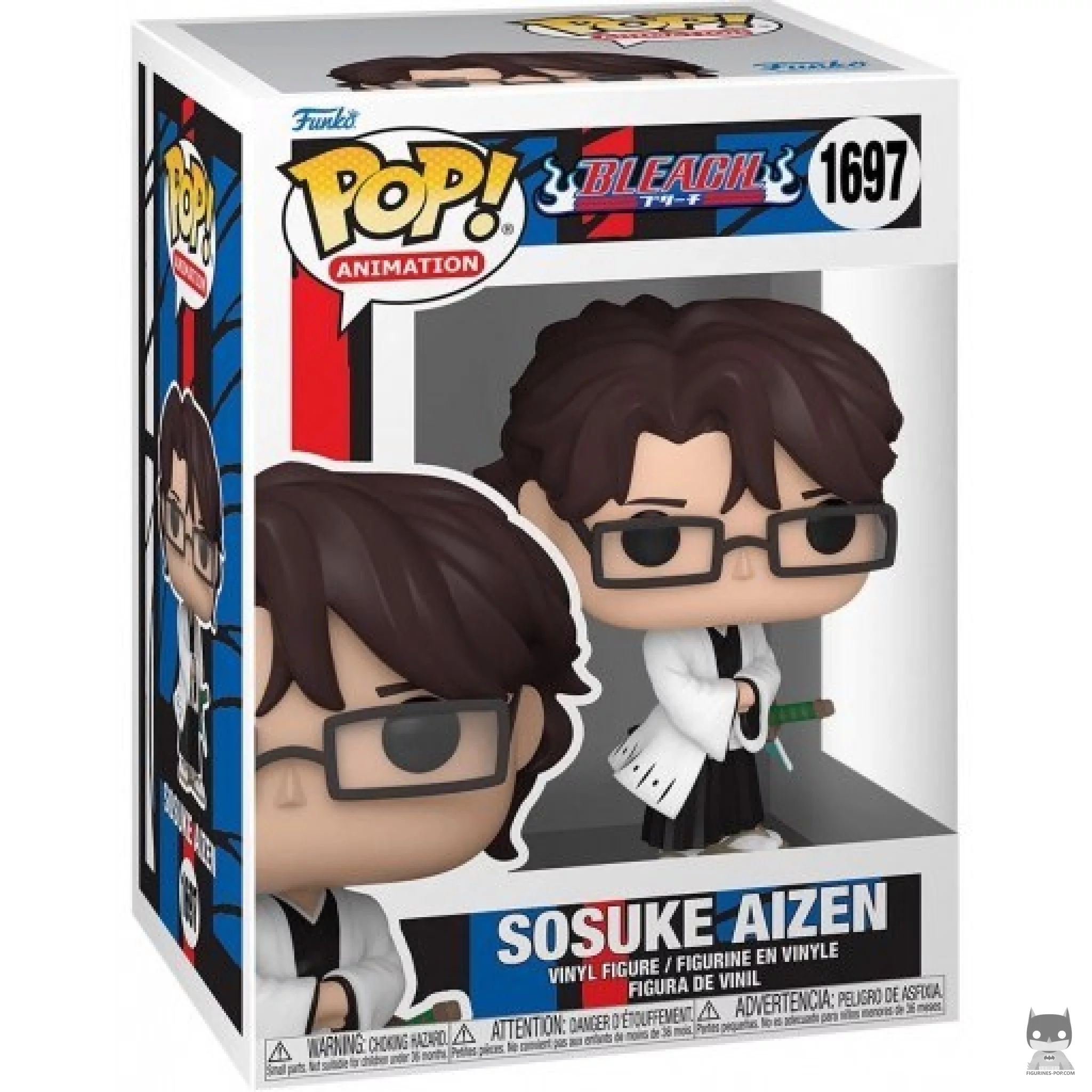 Figura Funko Pop! Sosuke Aizen en su caja