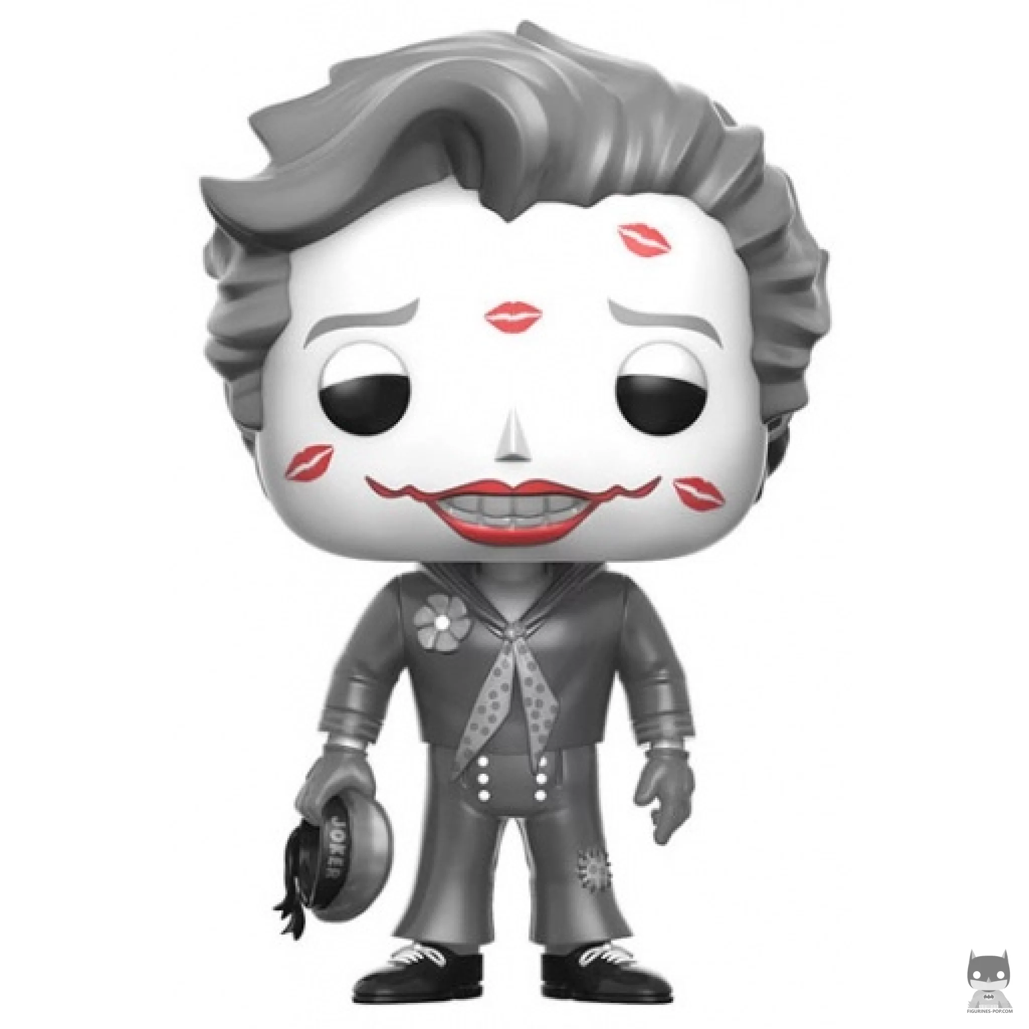 Figura Funko Pop! Joker con besos (Blanco y negro) en su caja