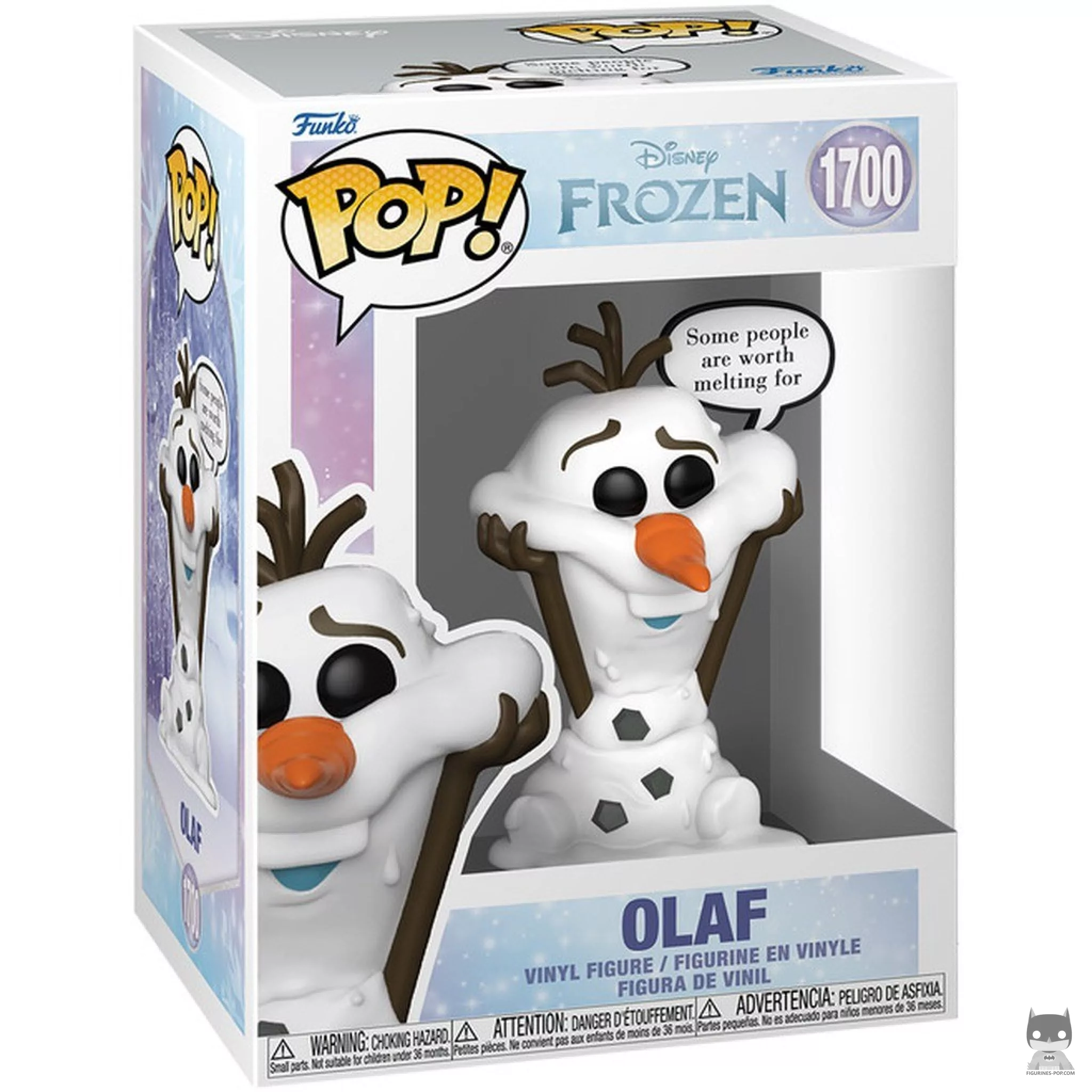 Figura Funko Pop! Olaf (Hay personas por las que vale la pena derretirse) en su caja
