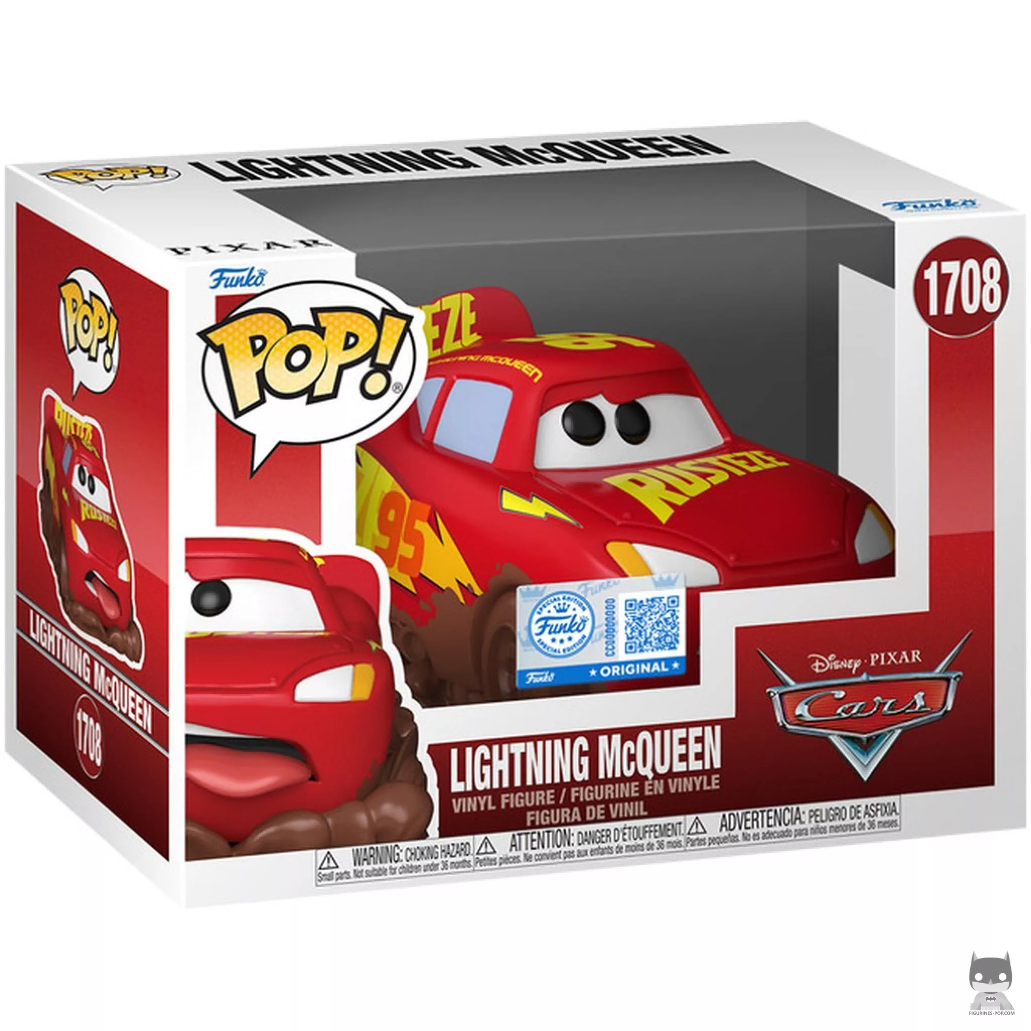 Figura Funko Pop! Rayo McQueen en su caja