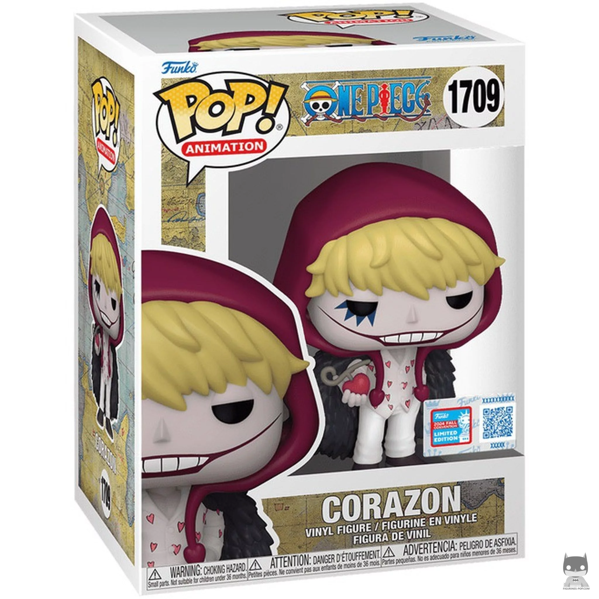 Figura Funko Pop! Corazon con la Fruta del Diablo en su caja