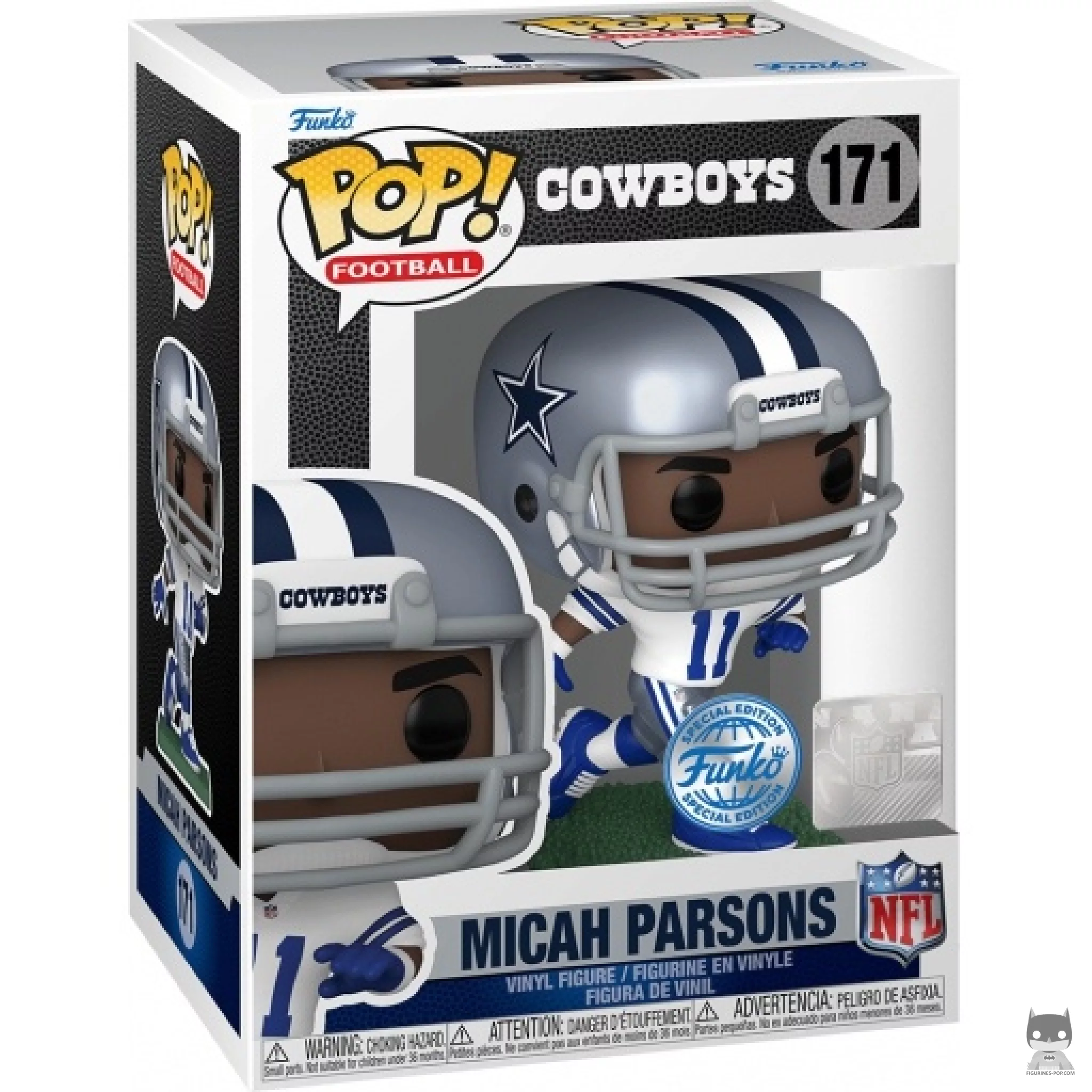 Figura Funko Pop! Micah Parsons en su caja