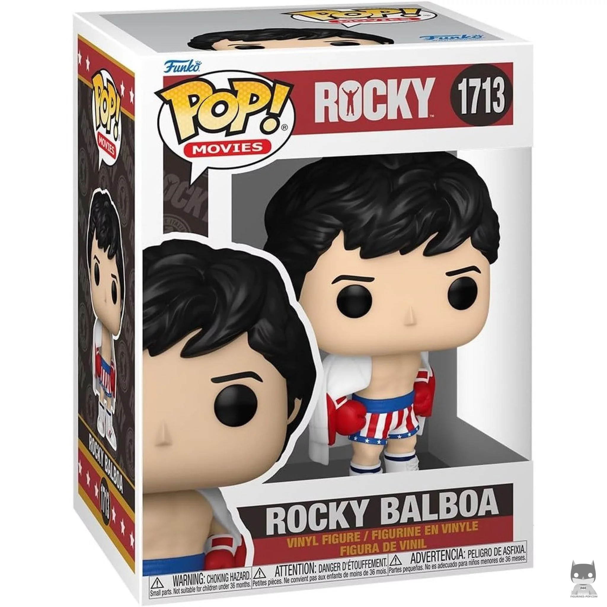 Figura Funko Pop! Rocky Balboa en su caja