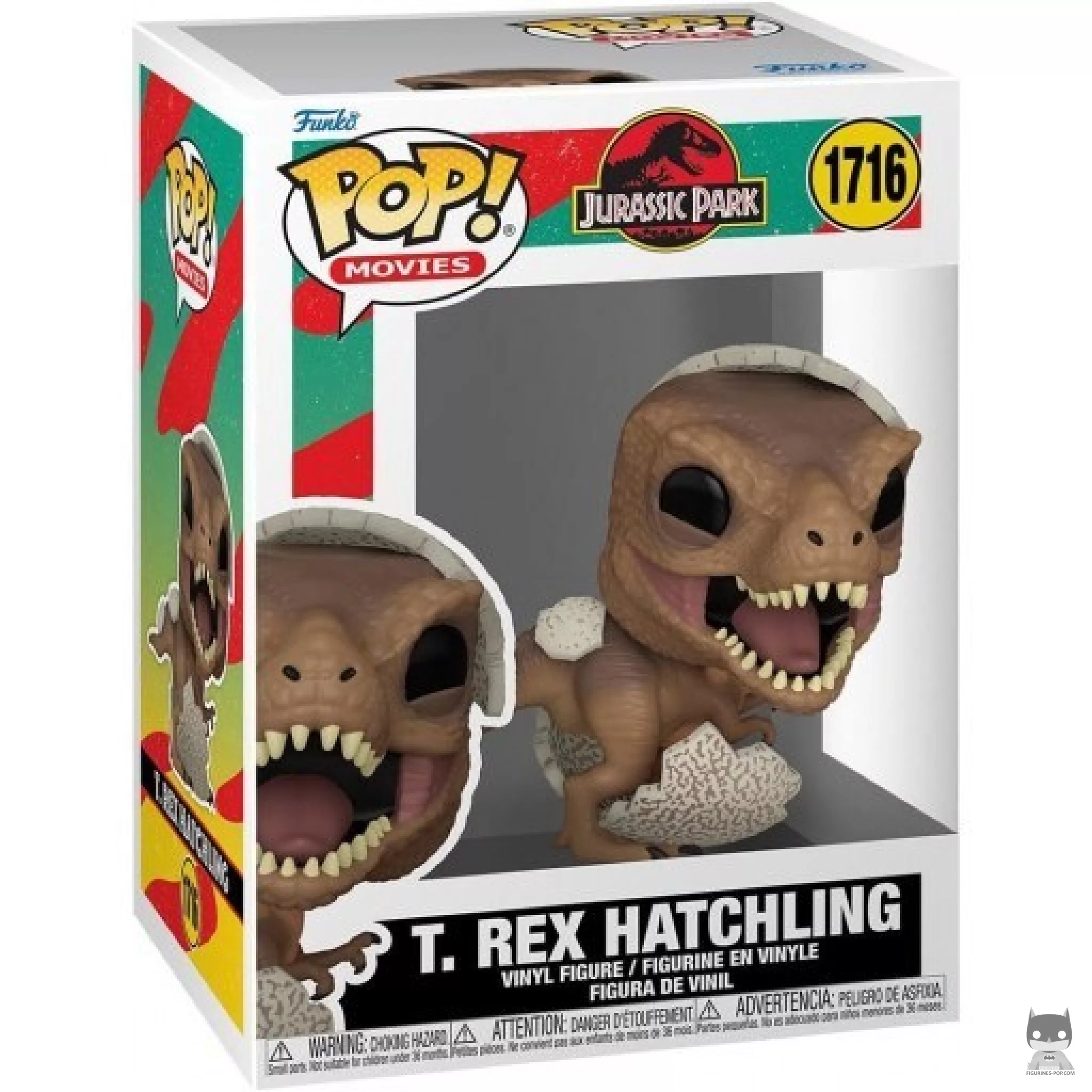 Figura Funko Pop! Cría de T. rex en su caja