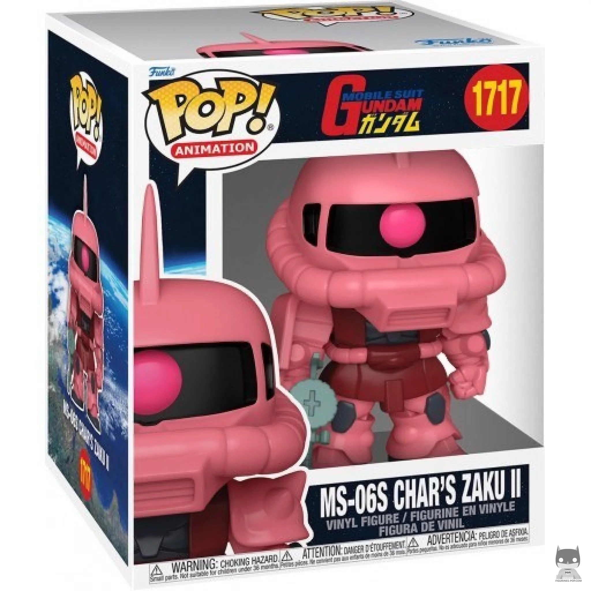 Figura Funko Pop! MS-06S Char's Zaku II en su caja