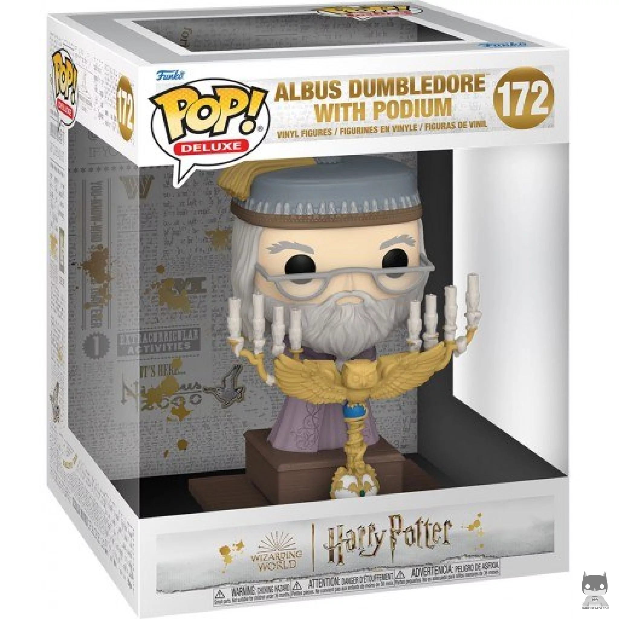 Figura Funko Pop! Albus Dumbledore en el atril en su caja