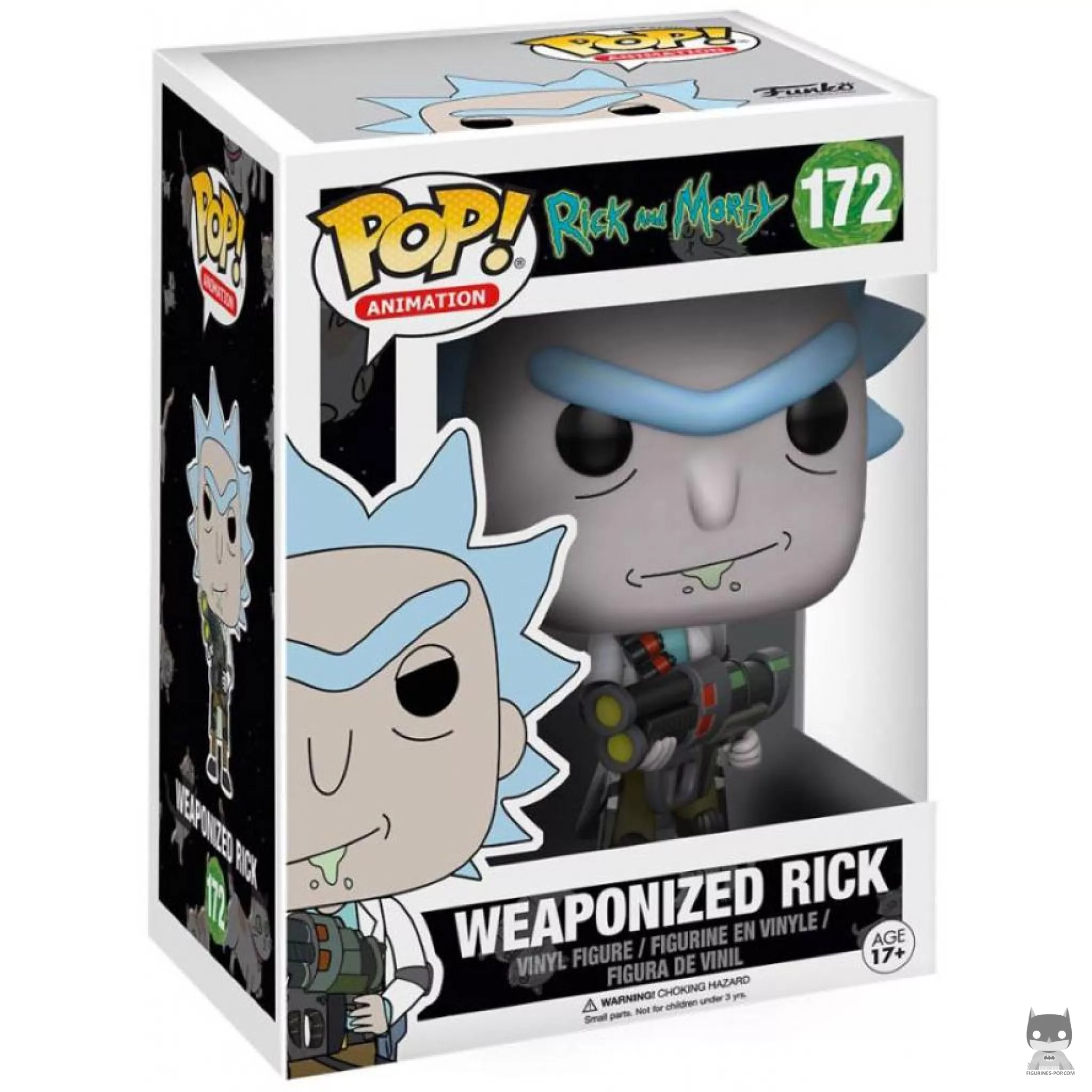 Figura Funko Pop! Rick armado en su caja