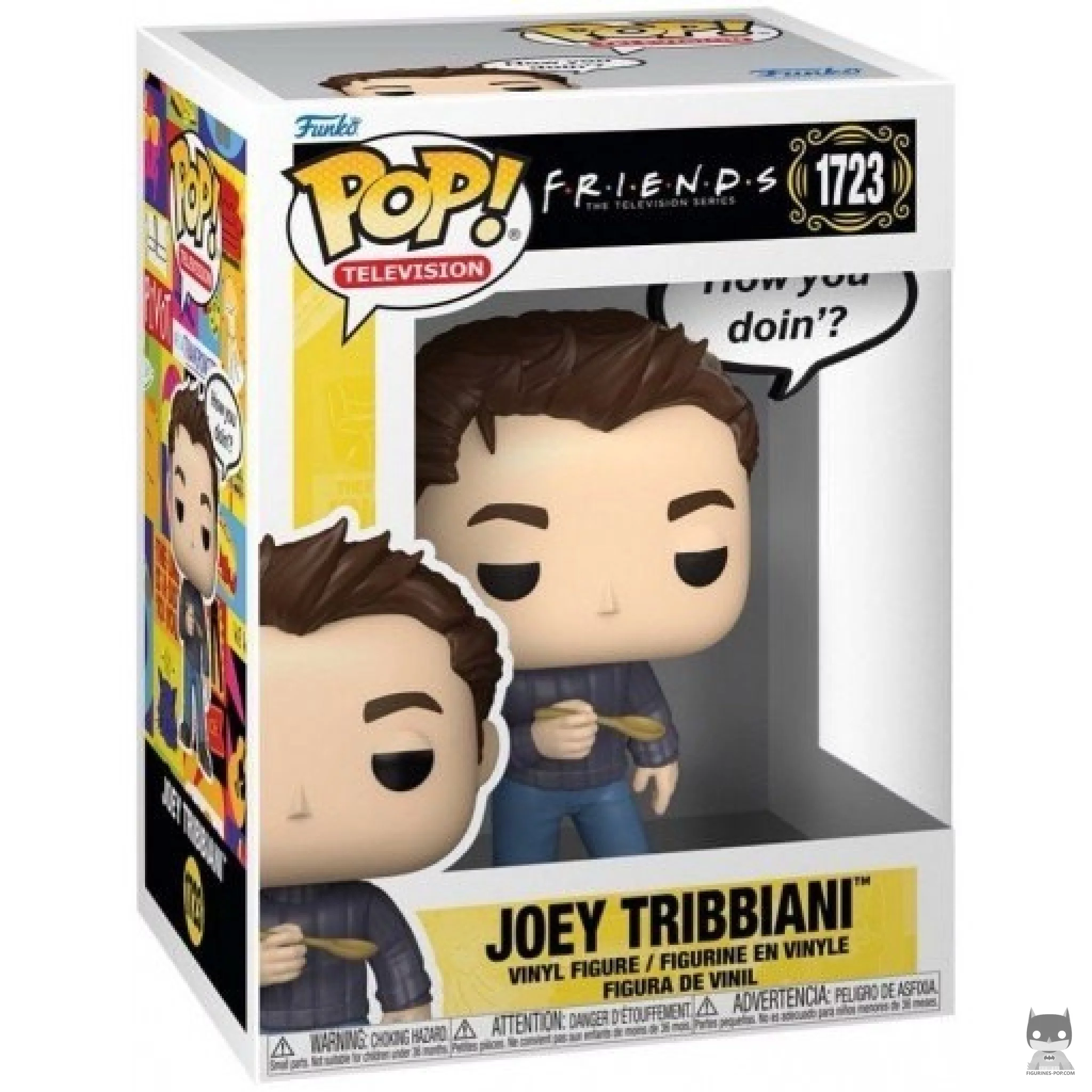 Figura Funko Pop! Joey Tribbiani "¿Qué tal estás?" en su caja