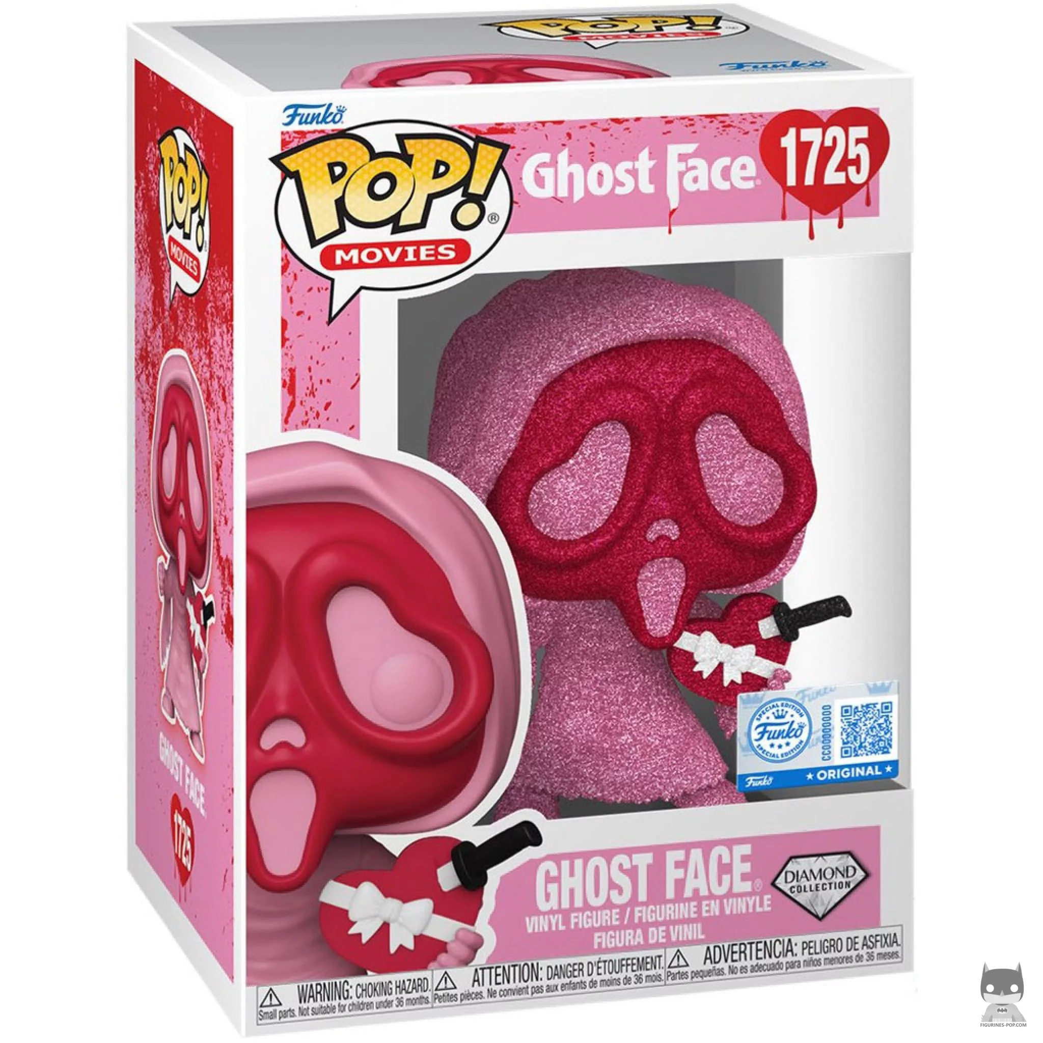 Figura Funko Pop! Ghost Face (San Valentín) (Diamante) en su caja