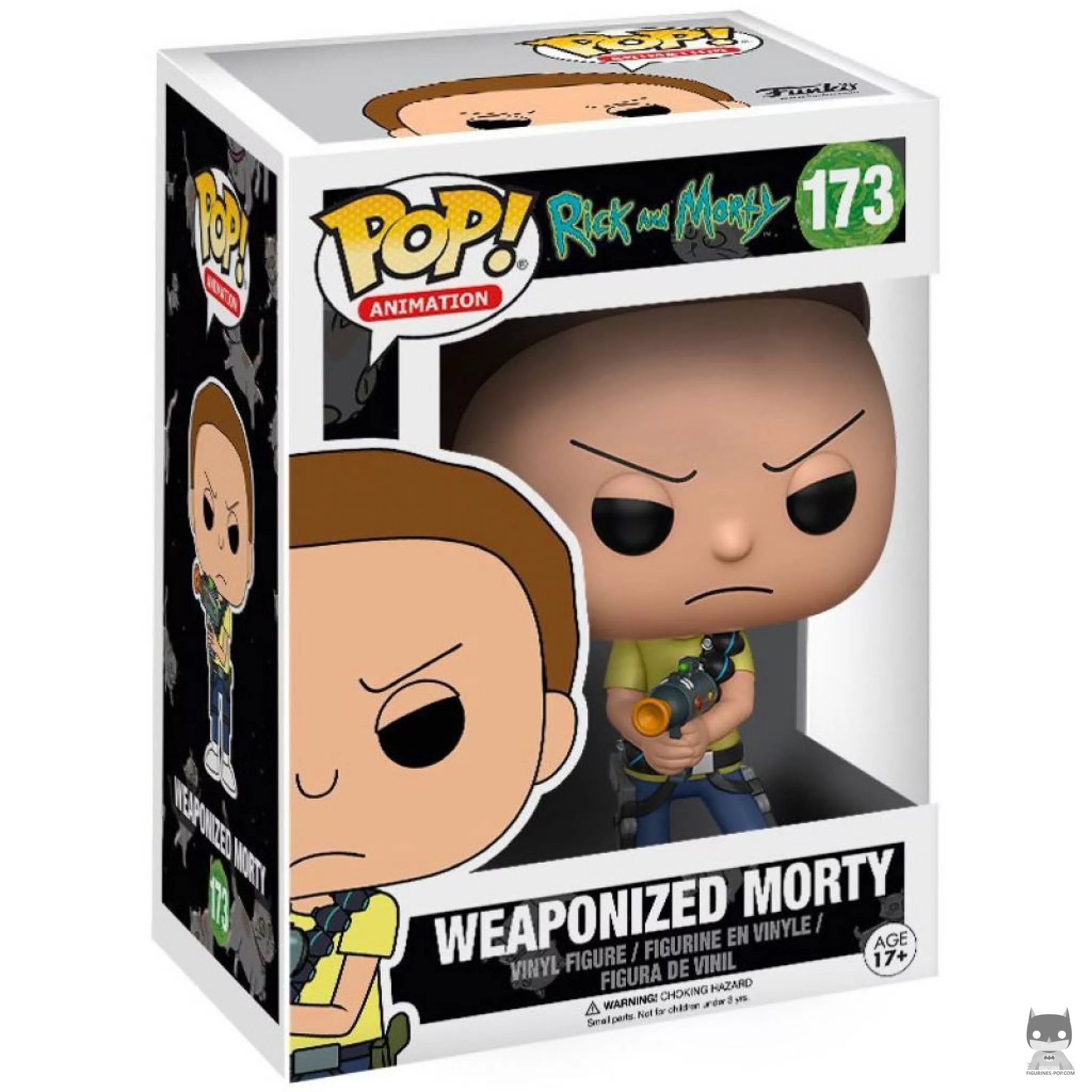 Figura Funko Pop! Morty armado en su caja