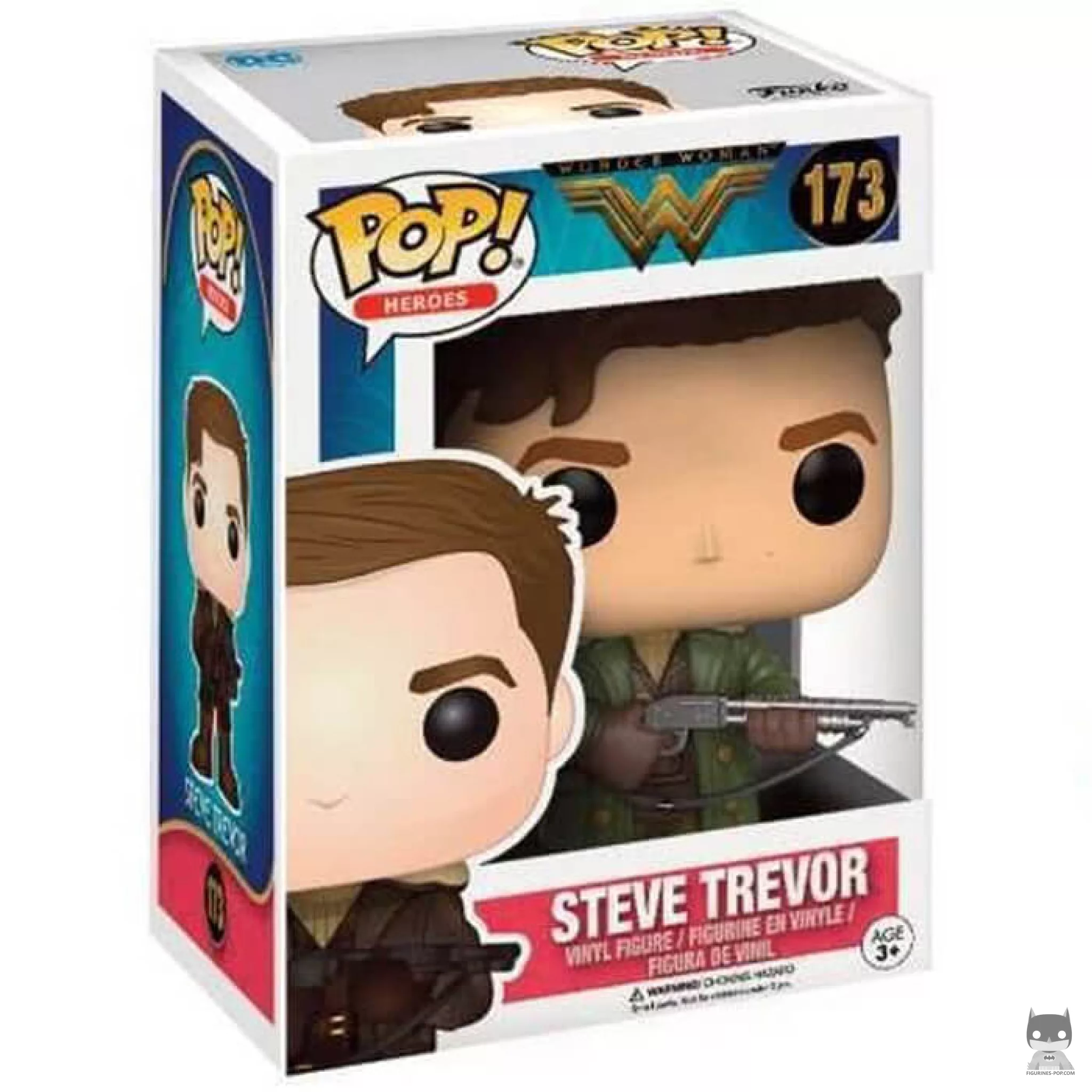 Figura Funko Pop! Steve Trevor en su caja