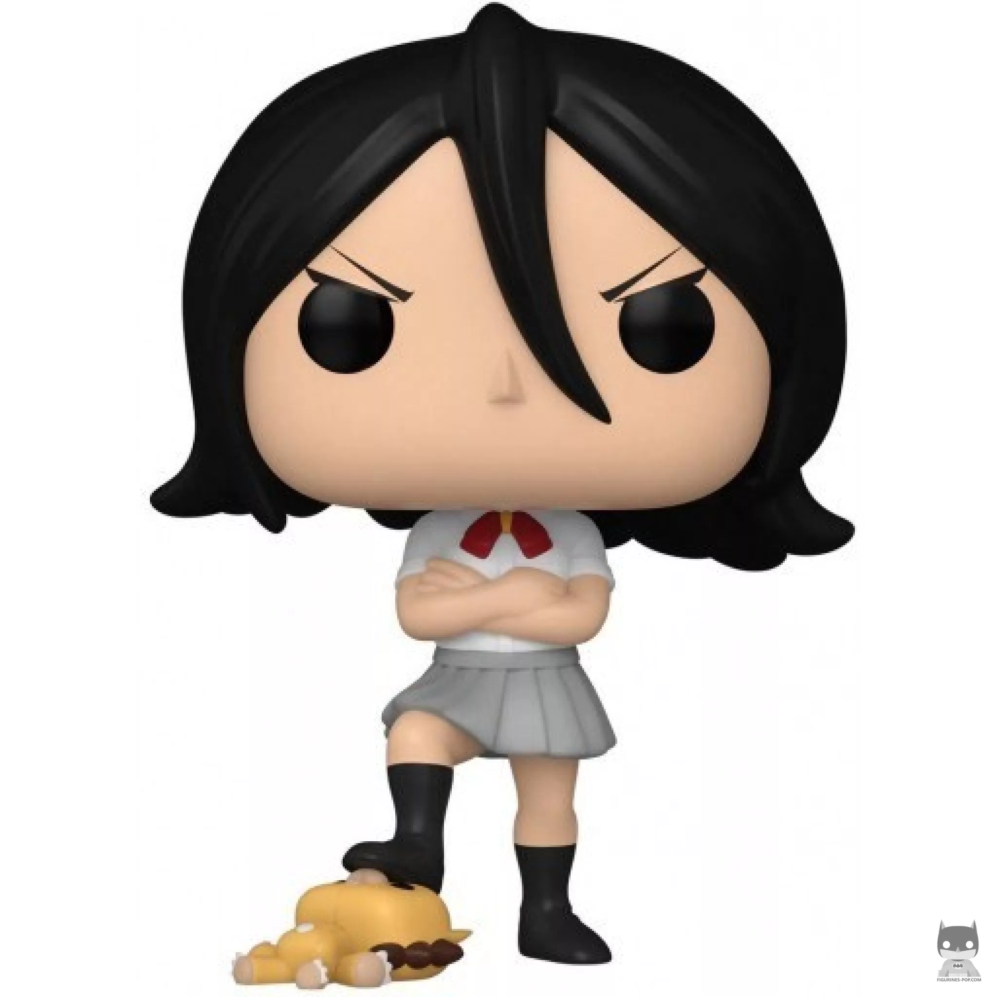 Figura Funko Pop! Rukia Kuchiki de pie sobre Kon (Bleach)