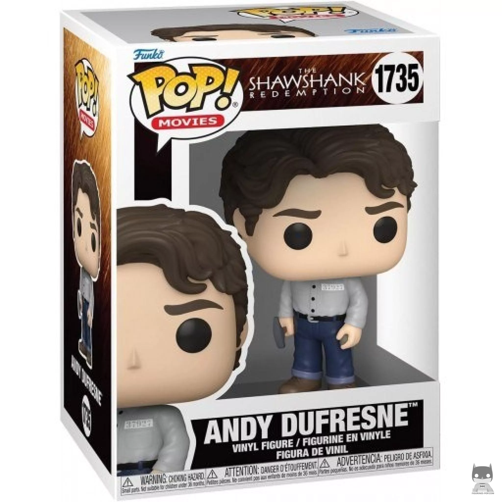 Figura Funko Pop! Andy Dufresne en su caja