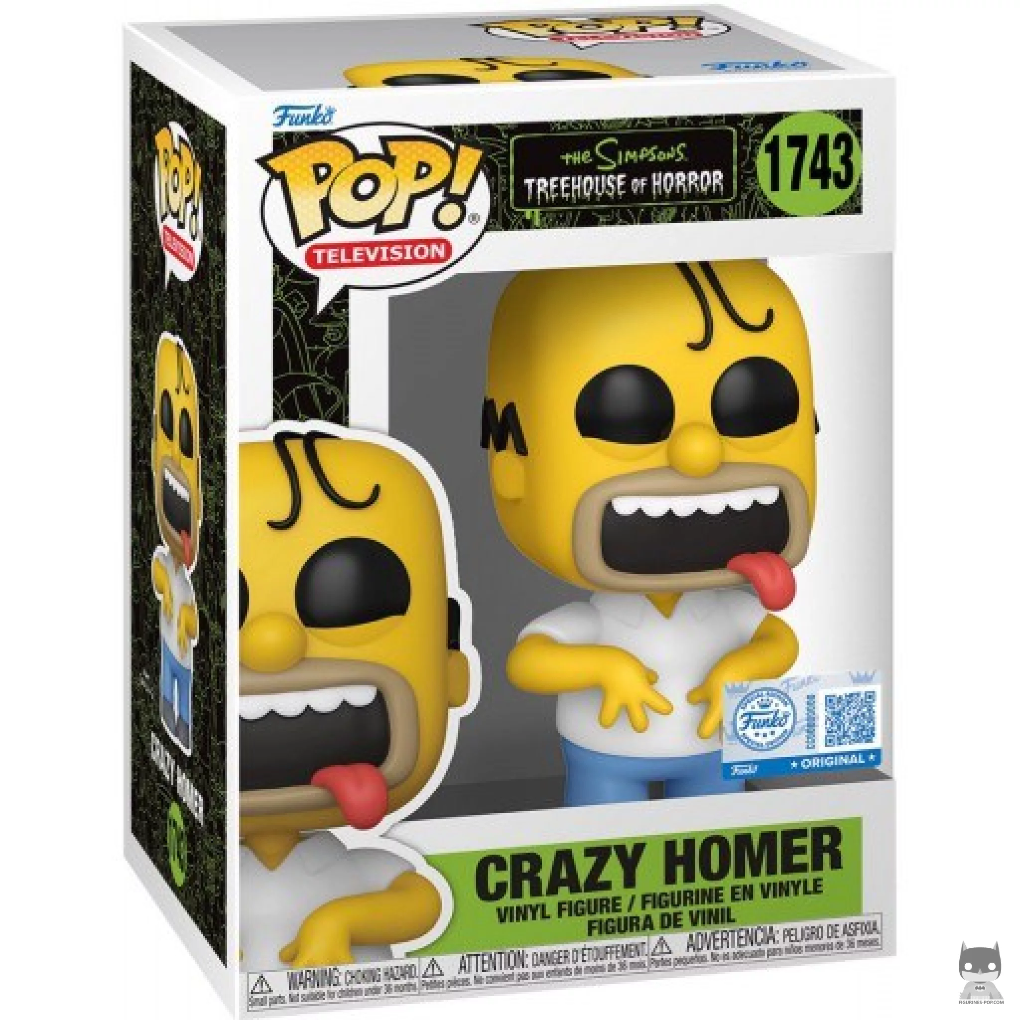 Figura Funko Pop! Homer loco en su caja