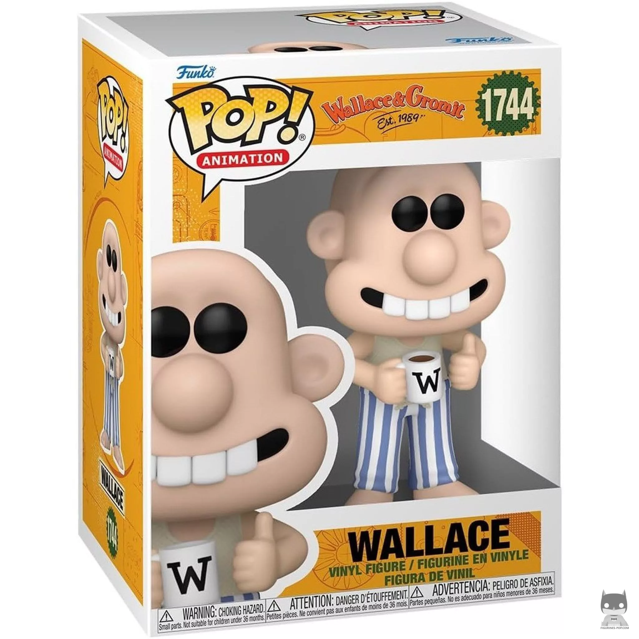 Figura Funko Pop! Wallace en pijama en su caja