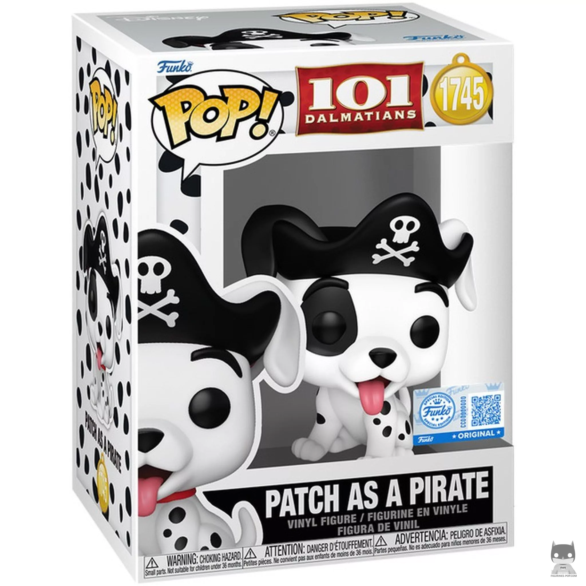 Figura Funko Pop! Patch vestido de pirata en su caja