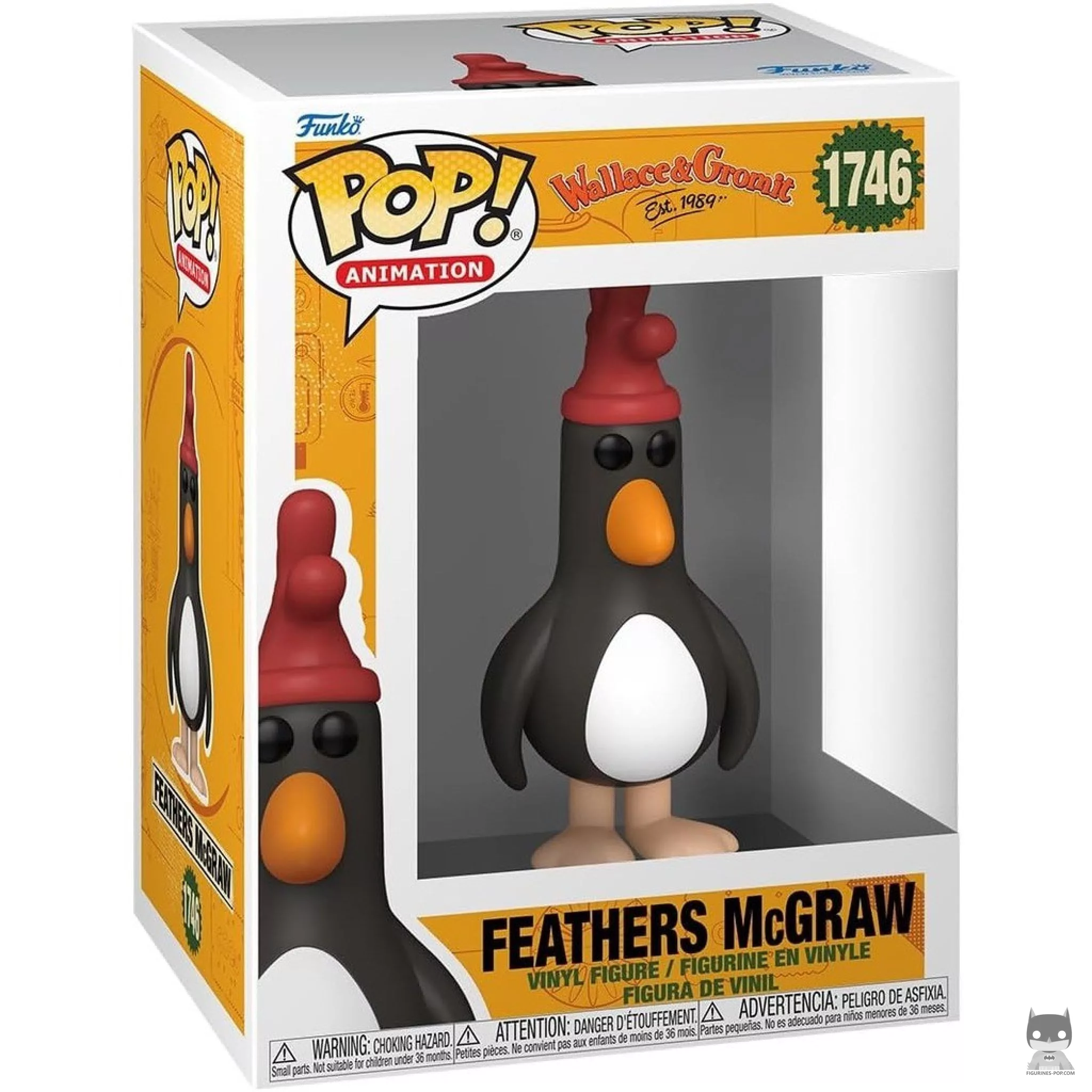 Figura Funko Pop! Feathers McGraw en su caja