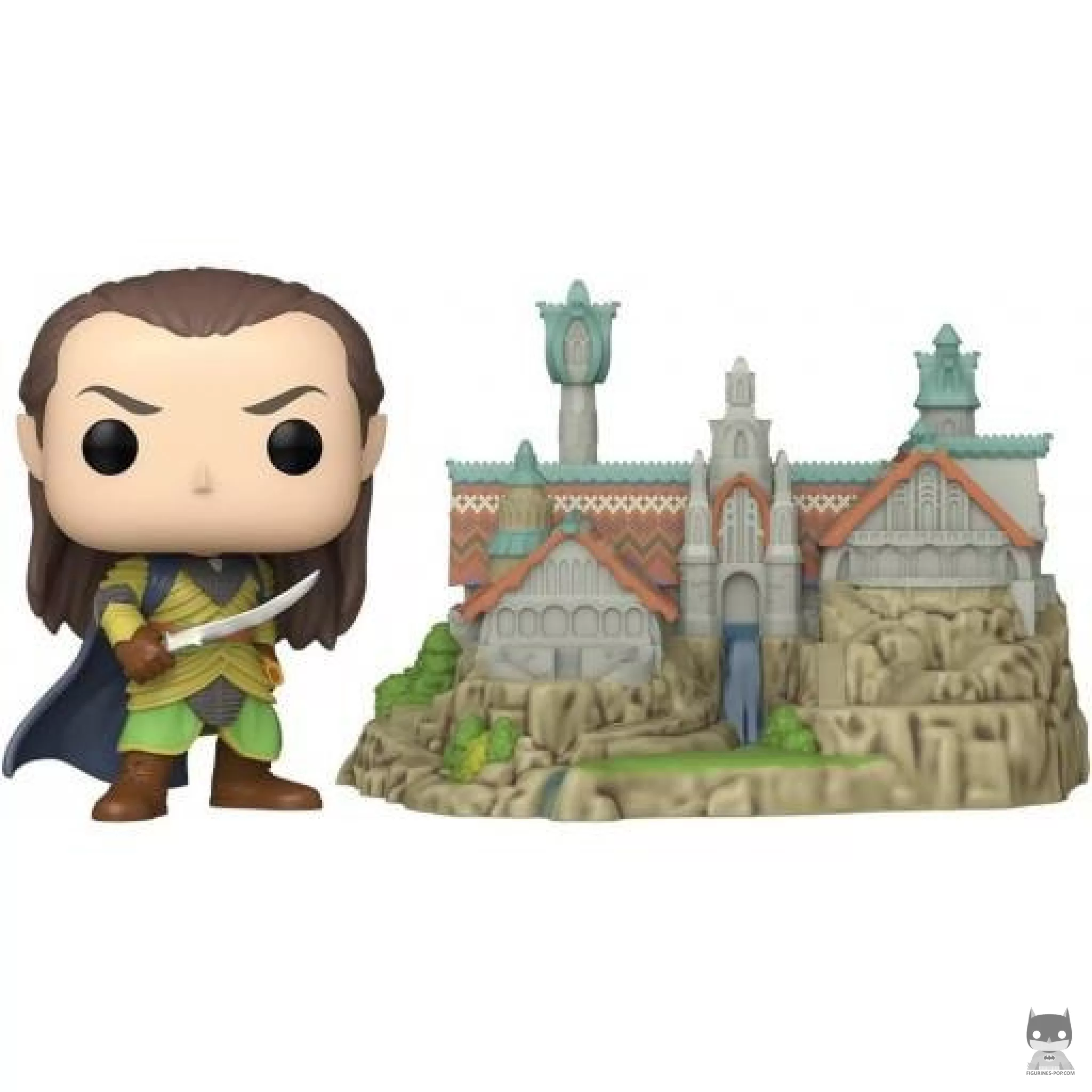 Figura Funko Pop! Lord Elrond con Rivendel (El Señor de los Anillos)