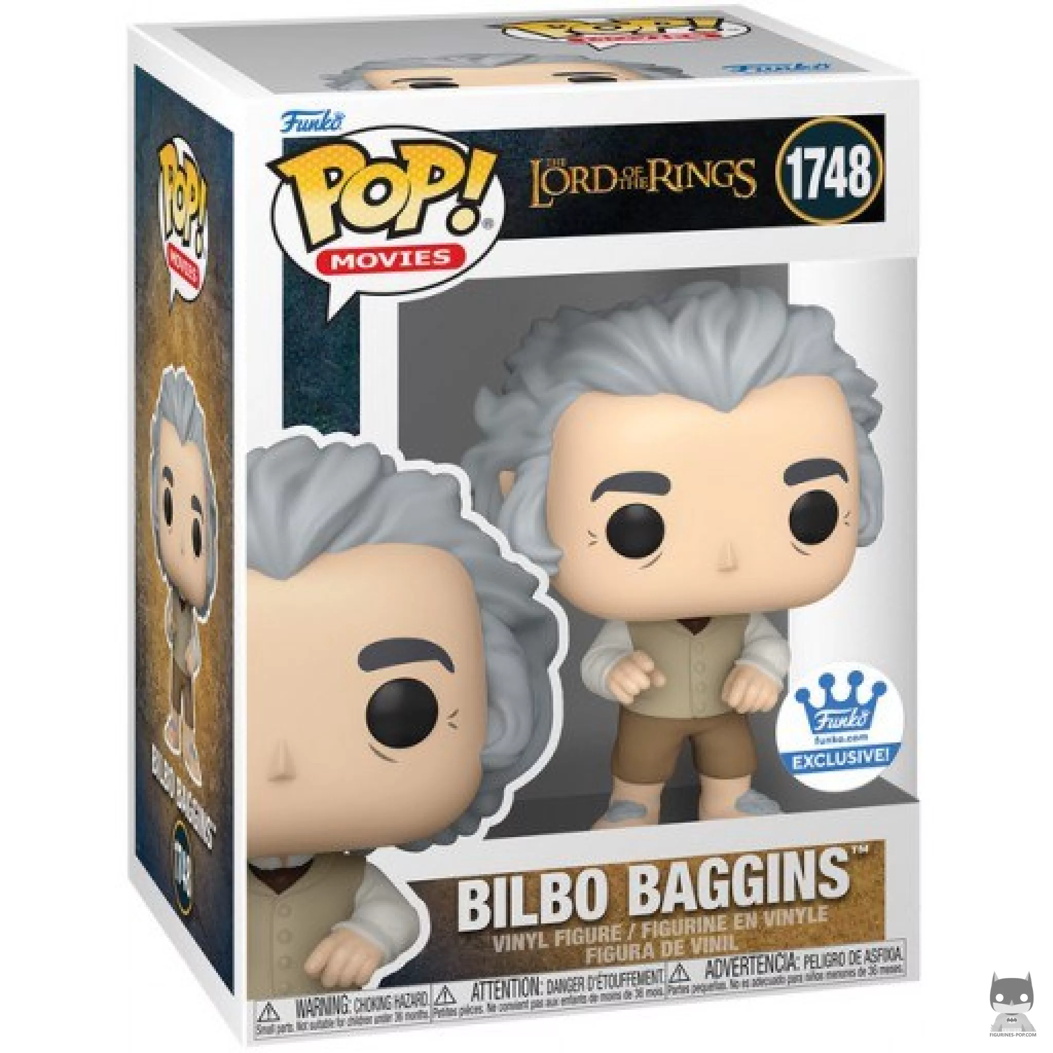 Figura Funko Pop! Bilbo Bolsón en su caja