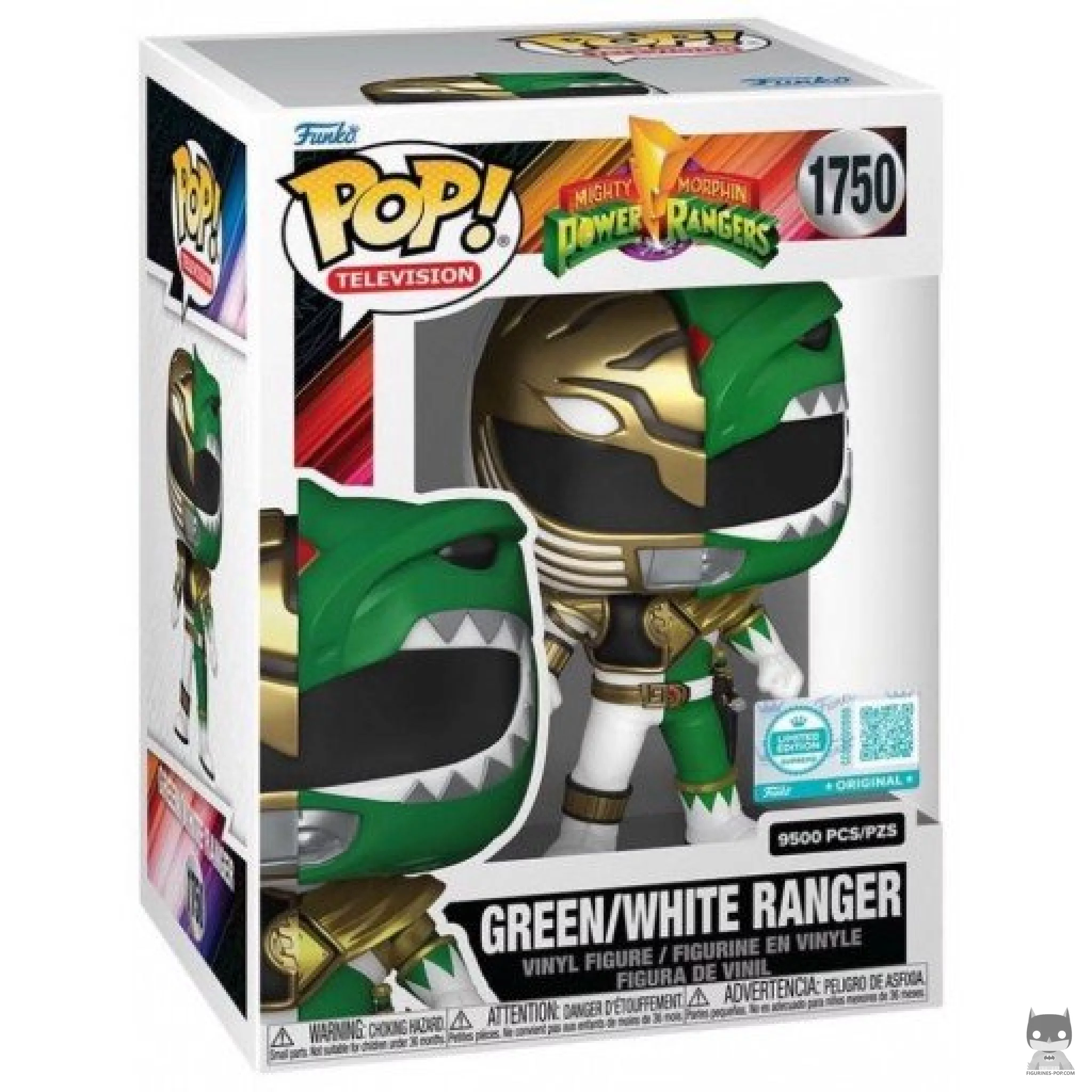 Figura Funko Pop! Ranger Verde / Blanco en su caja