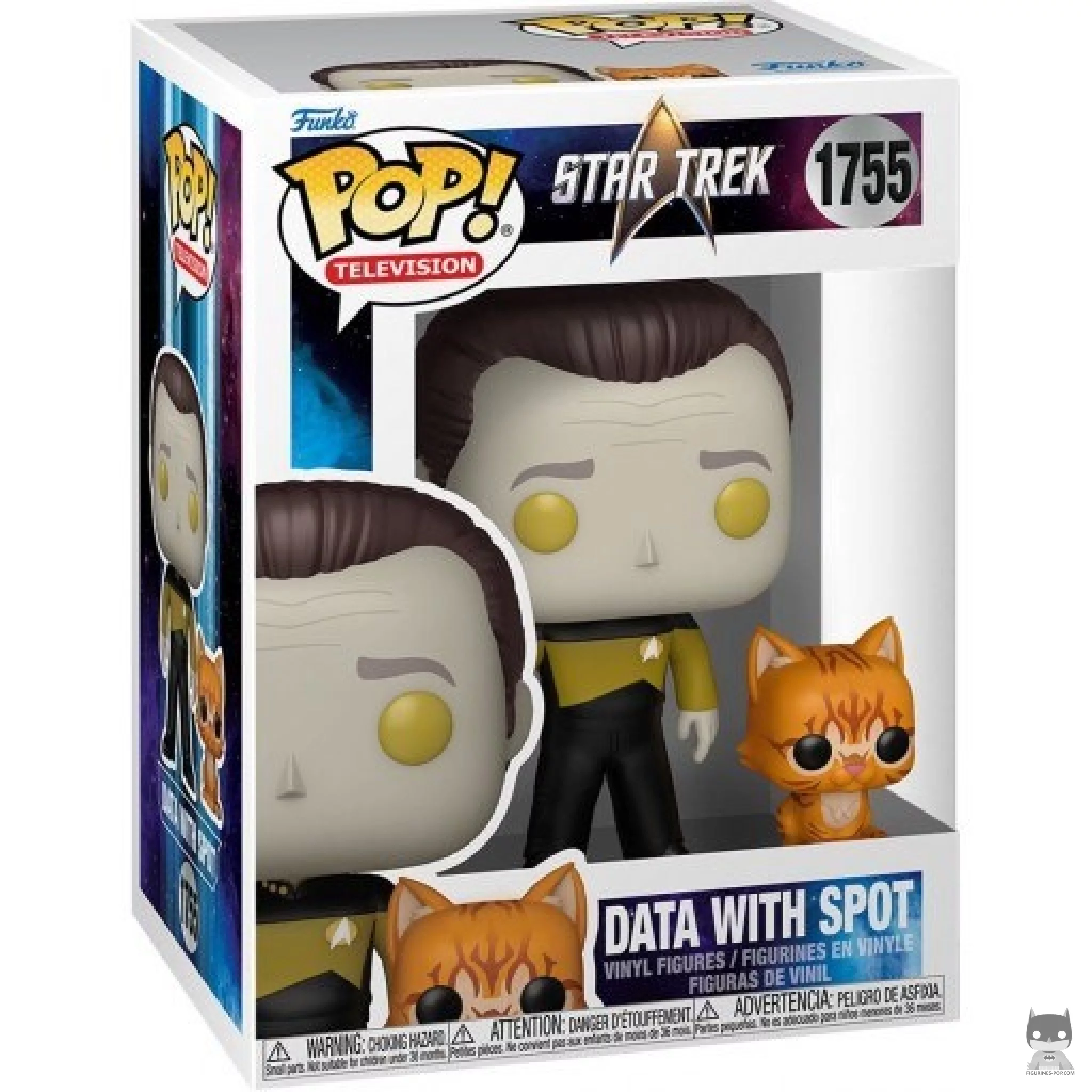 Figura Funko Pop! Data con Spot en su caja